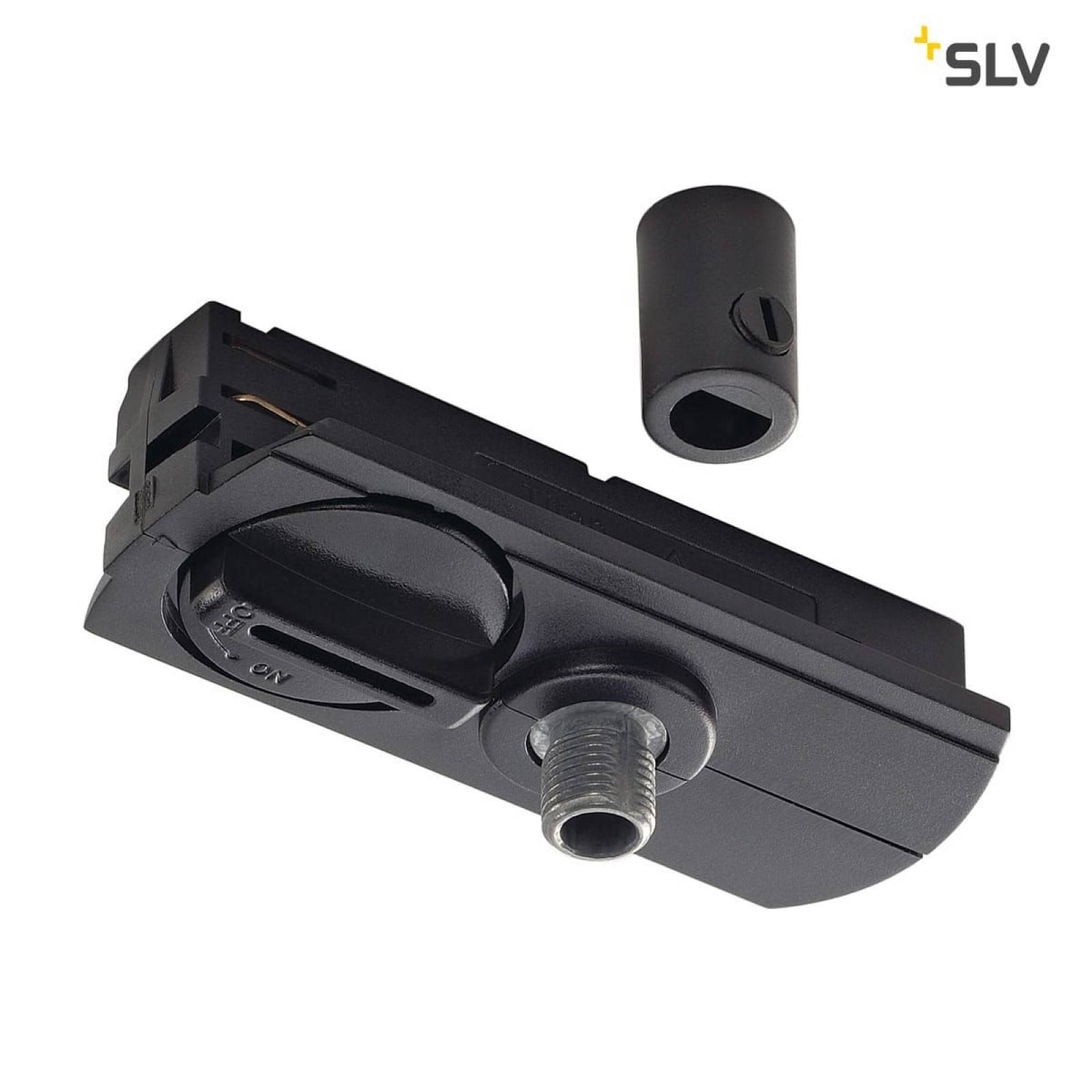 1-Phasen Pendelleuchtenadapter ,schwarz, inkl. Zugentlastung und Gewindest�ck