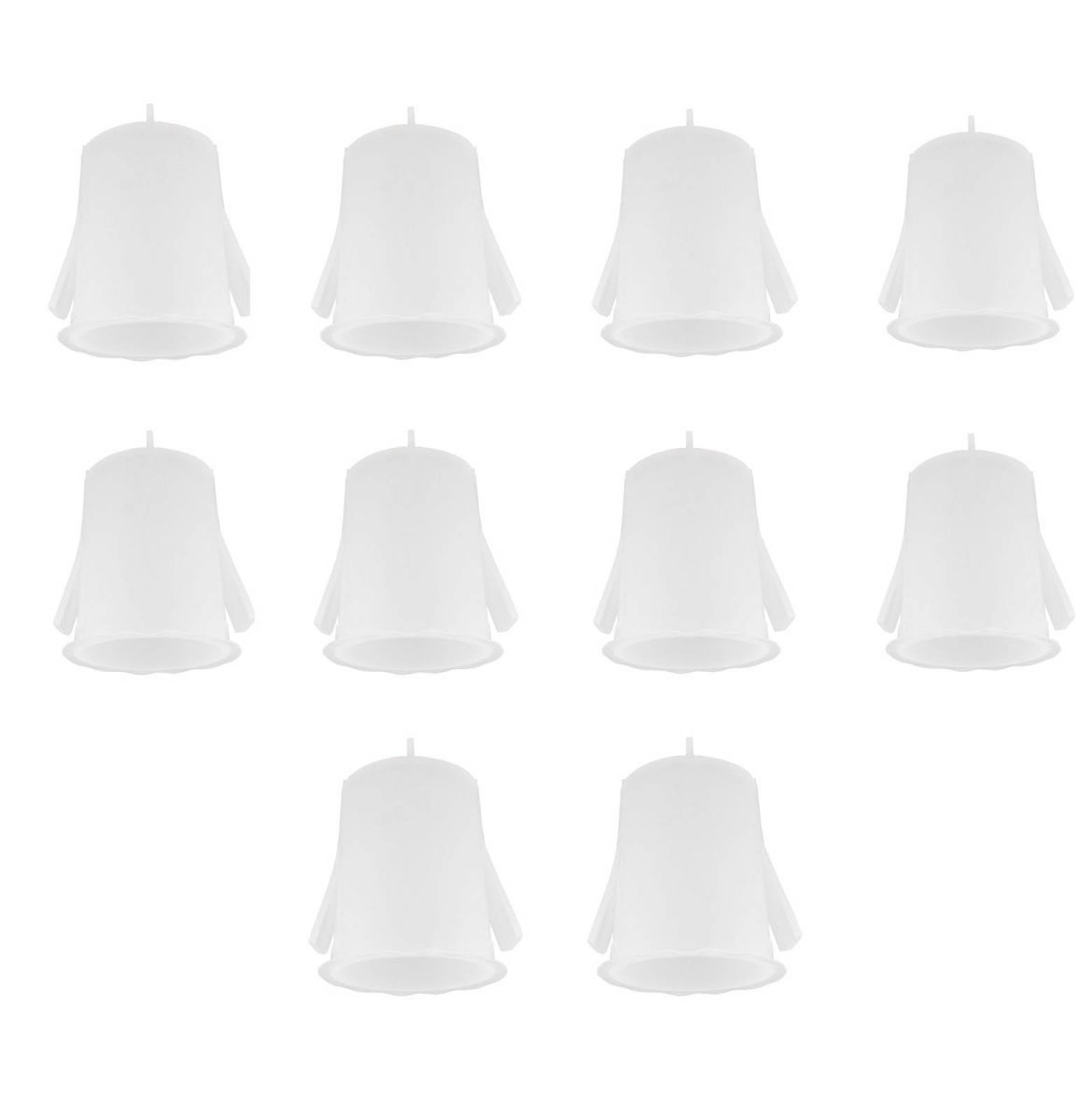 10 St�ck PRIMO� Schutzhaube / Schutzkappe f�r Hochvolt 230V Einbaustrahler f�r Halogen- und LED-Leuc