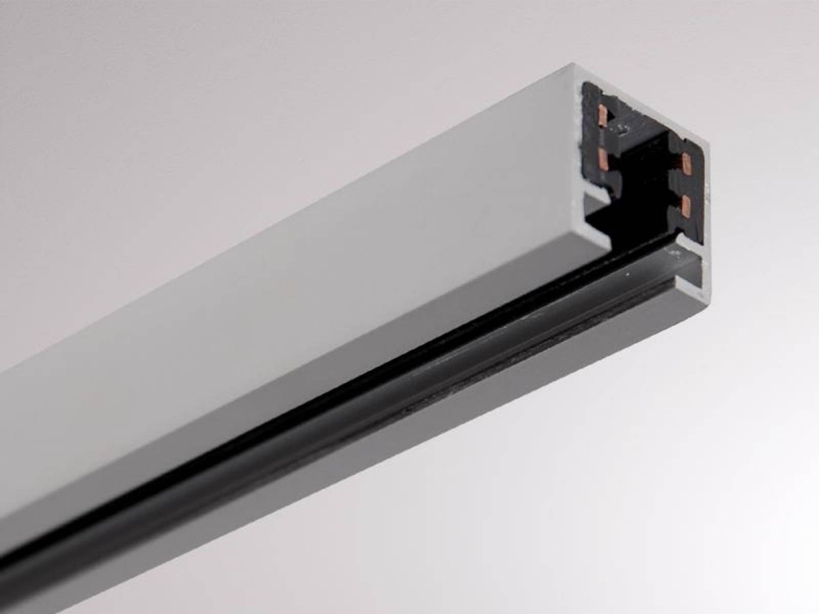 2-Phasen-Aufbaustromschiene VOLARE TRACK 230V, 2950mm, Alu eloxiert