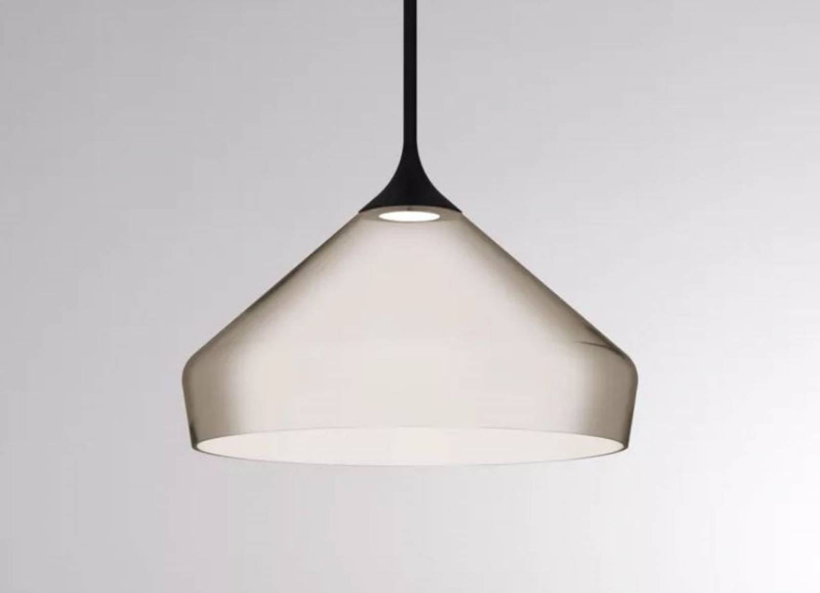2-Phasen-Pendelleuchte COCKTAIL L VOLARE 10W Glas braun, grau, 3000K