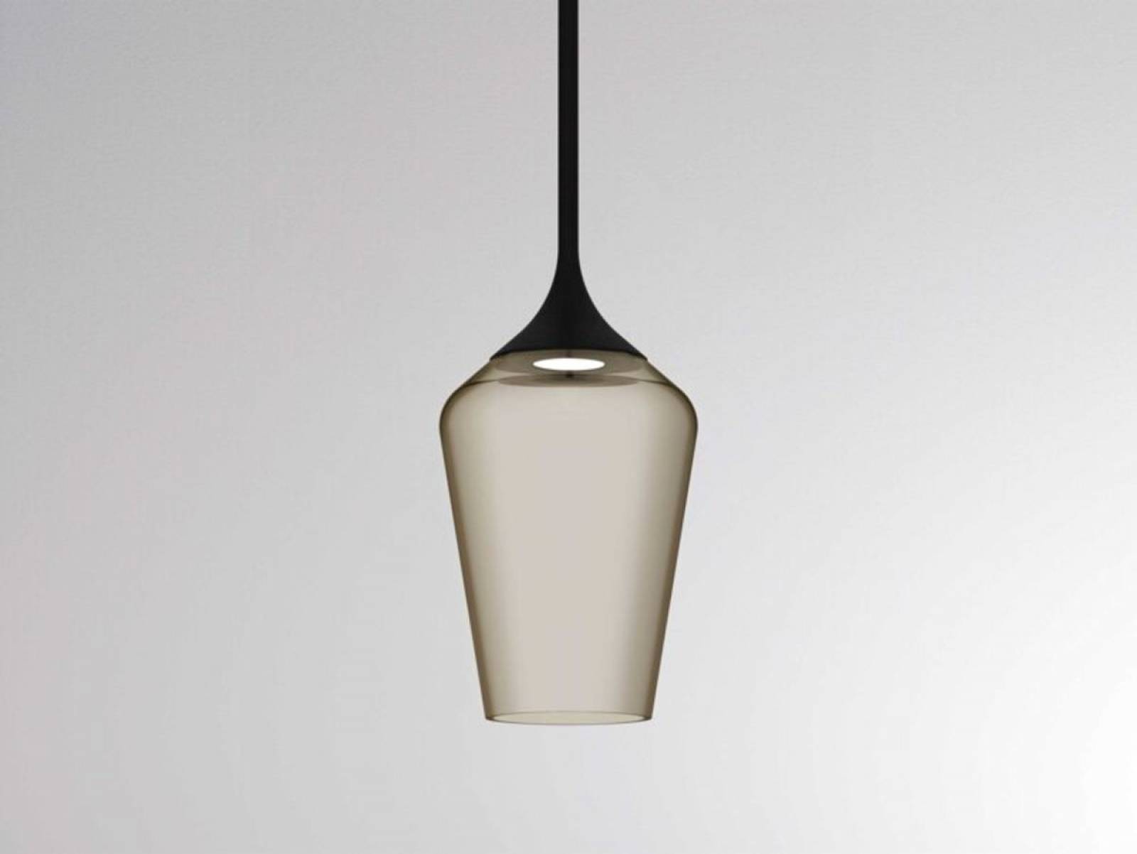2-Phasen-Pendelleuchte COCKTAIL S VOLARE 10W Glas braun, grau, 3000K