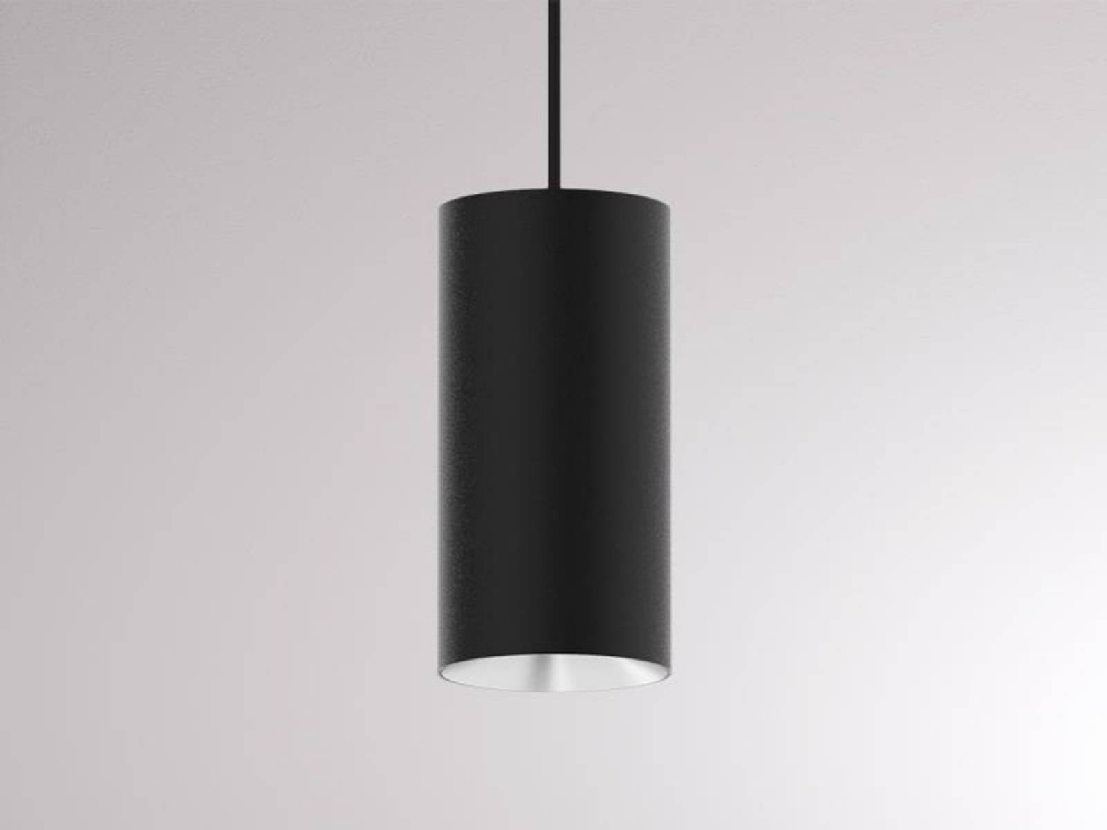 2-Phasen-Pendelleuchte DARK NIGHT XS VOLARE 17W, Schwarz, Silber matt, Silber, smart dim, 3000K