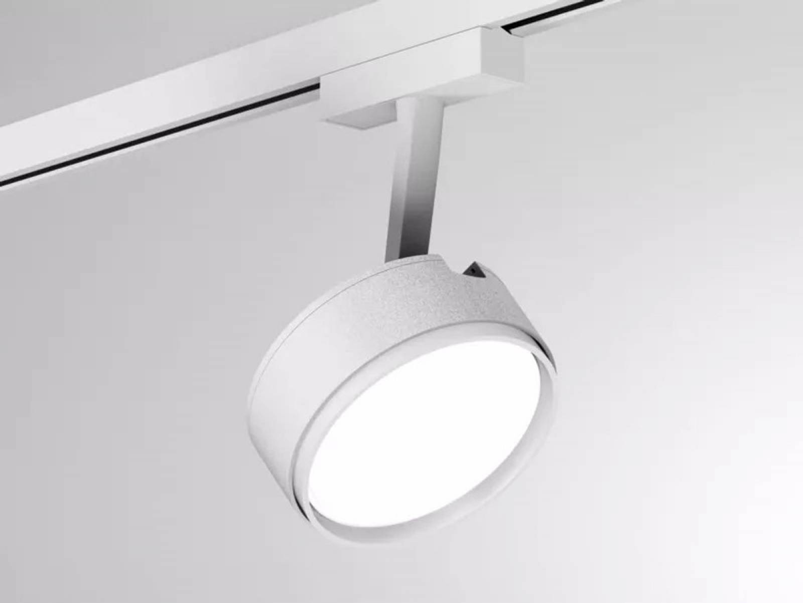 2-Phasen-Strahler Molto Luce 10W LITIN 2 VOLARE, grau, Wei�, Diffusor opal, 3000K