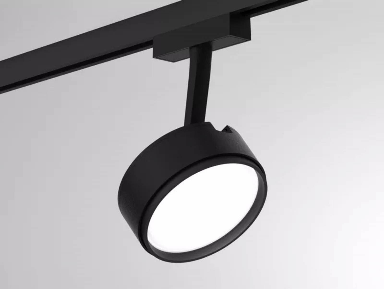 2-Phasen-Strahler Molto Luce 10W LITIN 2 VOLARE, wei�, Schwarz, Diffusor opal, 2700K