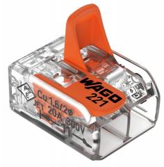 WAGO Verbindungsklemme 2-polig, 221-412, mit Hebel, max. 4mm�