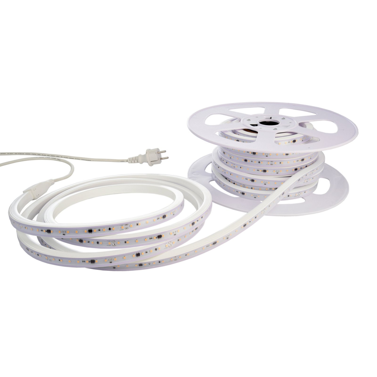230V LED-Stripe Hochvolt steckerfertig 50m 4000K, 14W/m, IP65