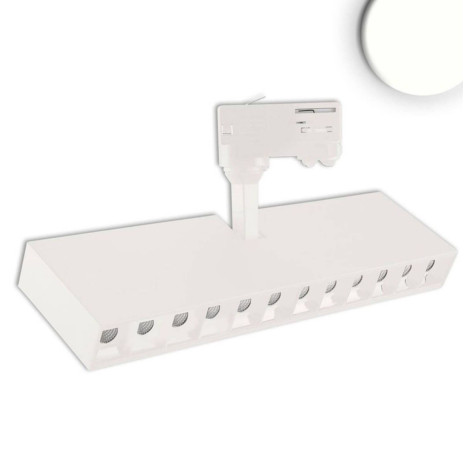 3-PH Raster-Schienen-Strahler, 35W, 3000lm, 45�, 4000K neutralweiss, wei� matt