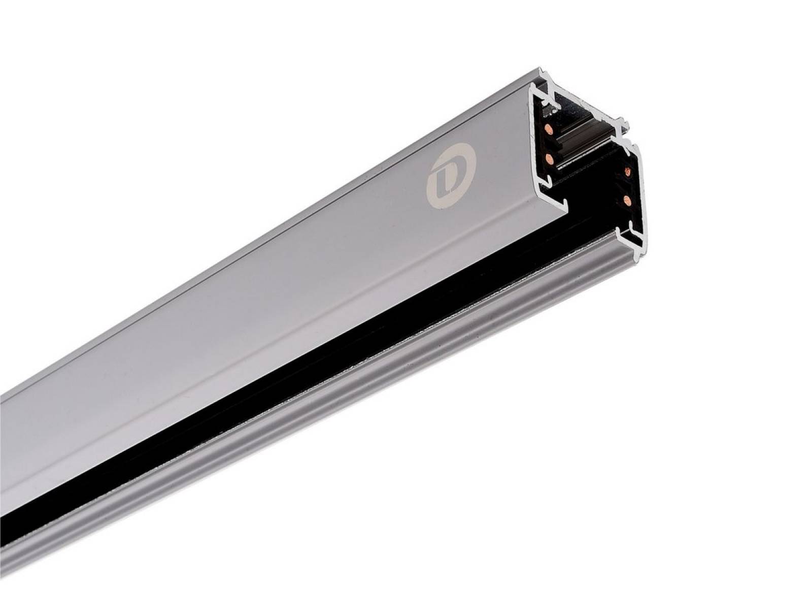 3-Phasen-Schiene D Line - 230V Aufbaustromschiene 1m, grau