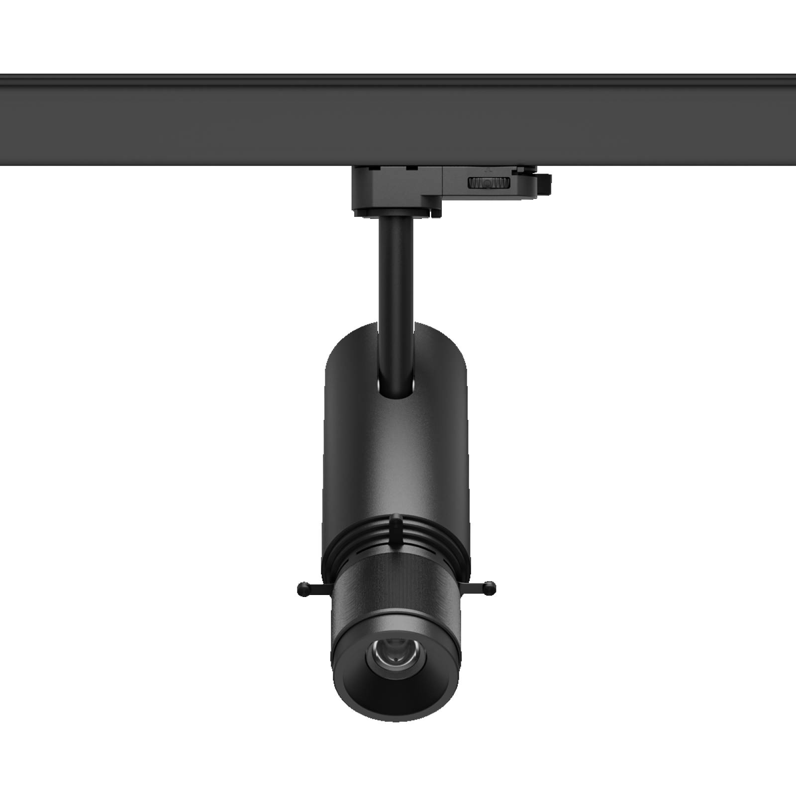 3-Phasen-Strahler FlexiKontur55, CRI97 10W dimmbar, Netzteil Strahler, Schwarz, 2700K