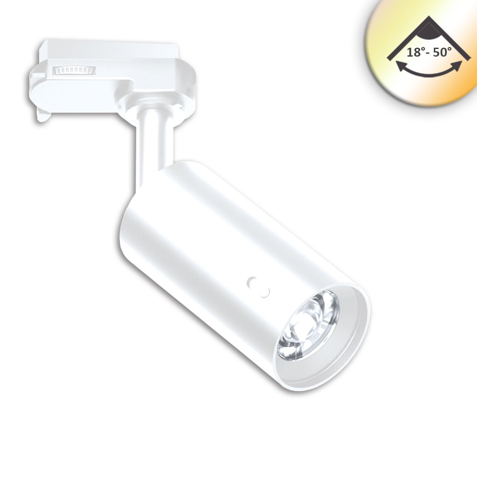 3-Phasen-Strahler SELECT 8W UGR<19, fokussierbar 18�-50�, wei�, CCT 2700-5000K, CRI90, dimmbar