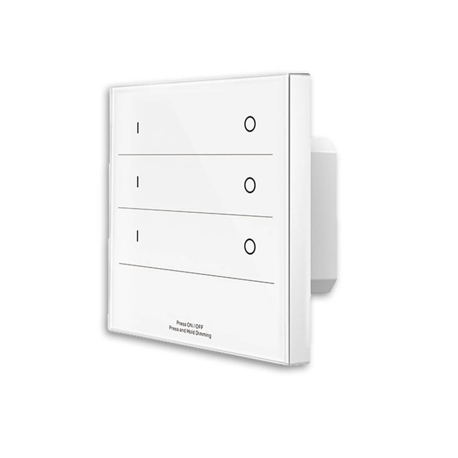 3 Zonen Einbau-Touch Fernbedienung + DMX Output, wei�, 230V, Singlecolor