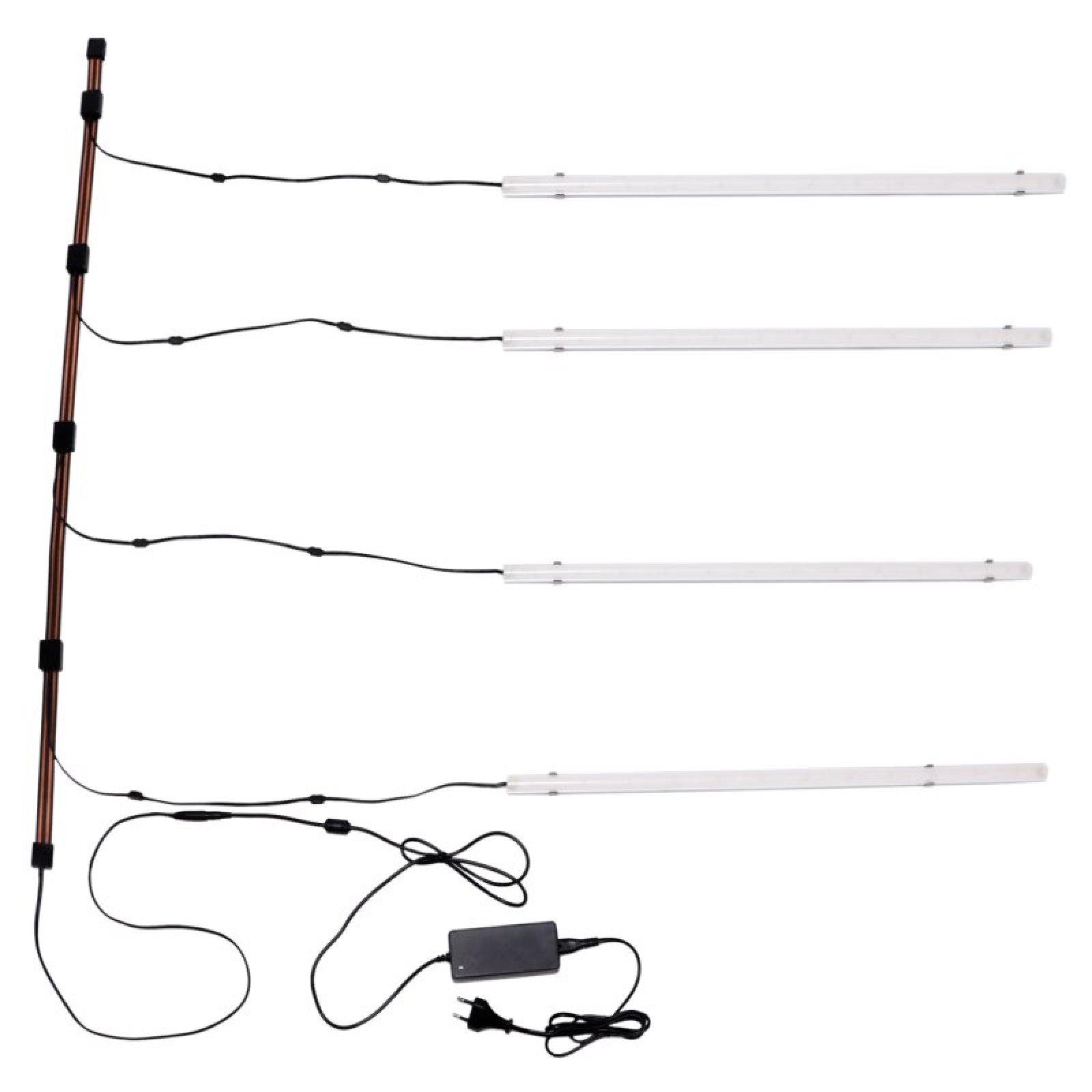 4x Magnetstromband f�r RETAILO Regalleuchte, inkl. 60W Netzteil