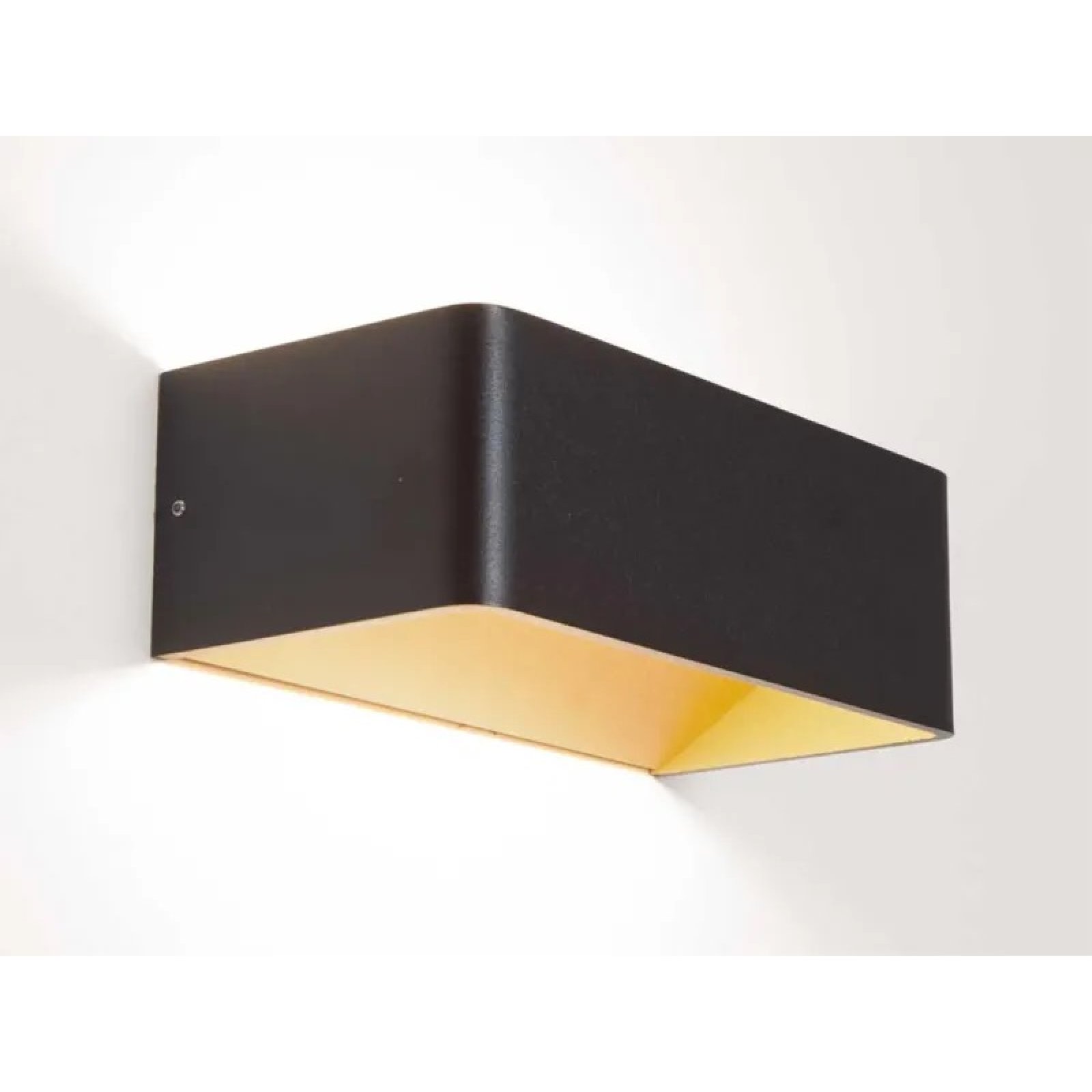 ALICA W Wandleuchte Up & Down warmwei� 7,5W schwarz-gold 2700K
