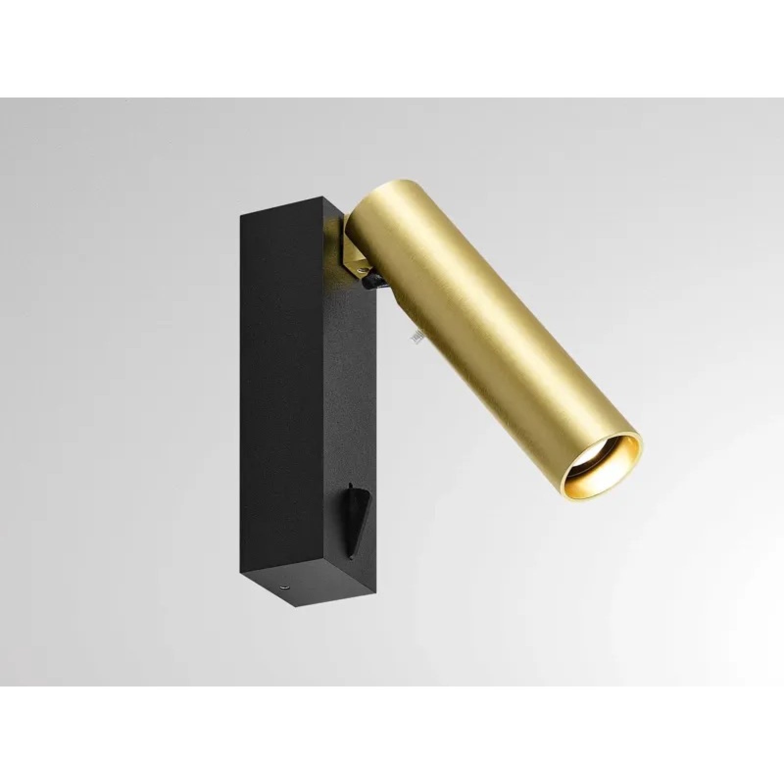 ANIO W Wand-/Leseleuchte schwarz-gold On/Off, 2700/3000K, dreh-schwenkbar