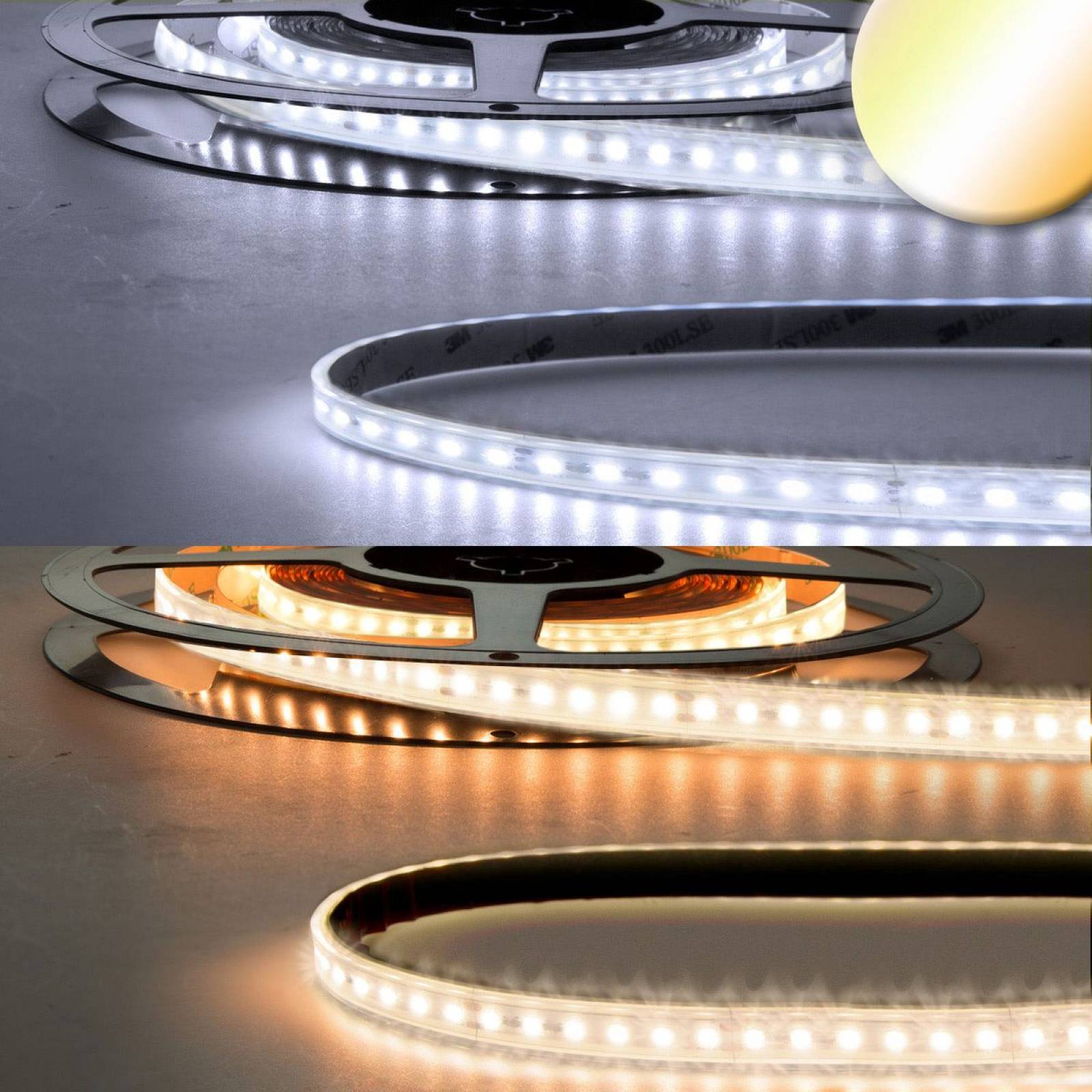 AQUA LED-Strip Tunable White 2300-5000K, 24V, 20W, IP68
