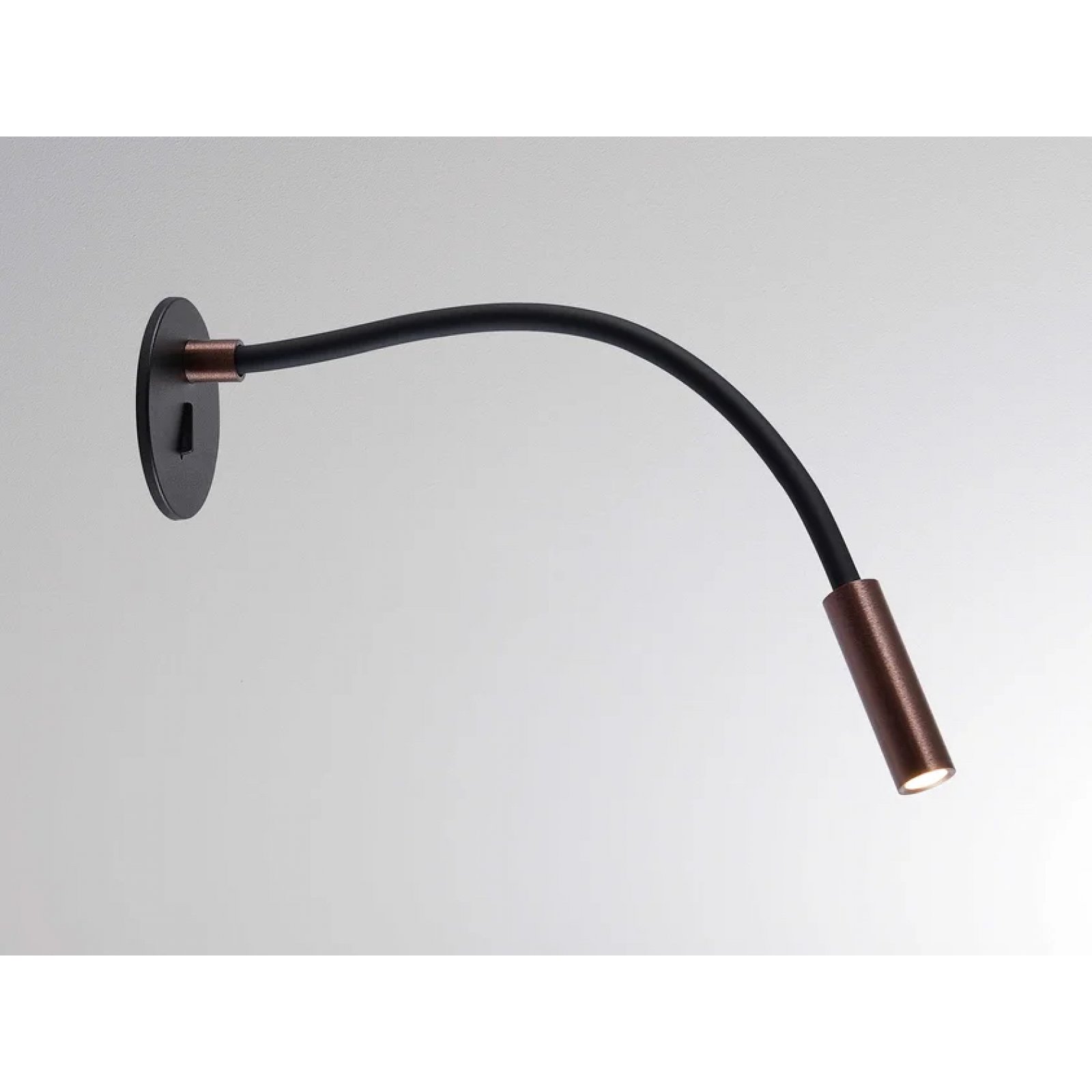 AROK WR Leseleuchte Einbau schwarz-kaffee flexibel, On-Off, 2700K-3000K