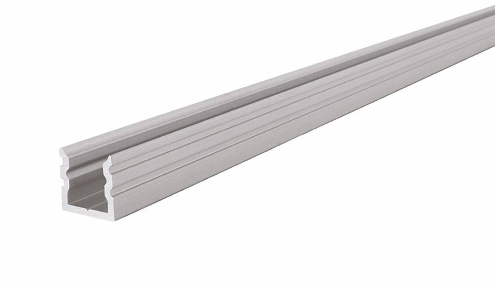 AU-02-05 hohes U-Profil f�r 5 - 5,7 mm LED Stripes, Silber-matt, eloxiert, 2000 mm