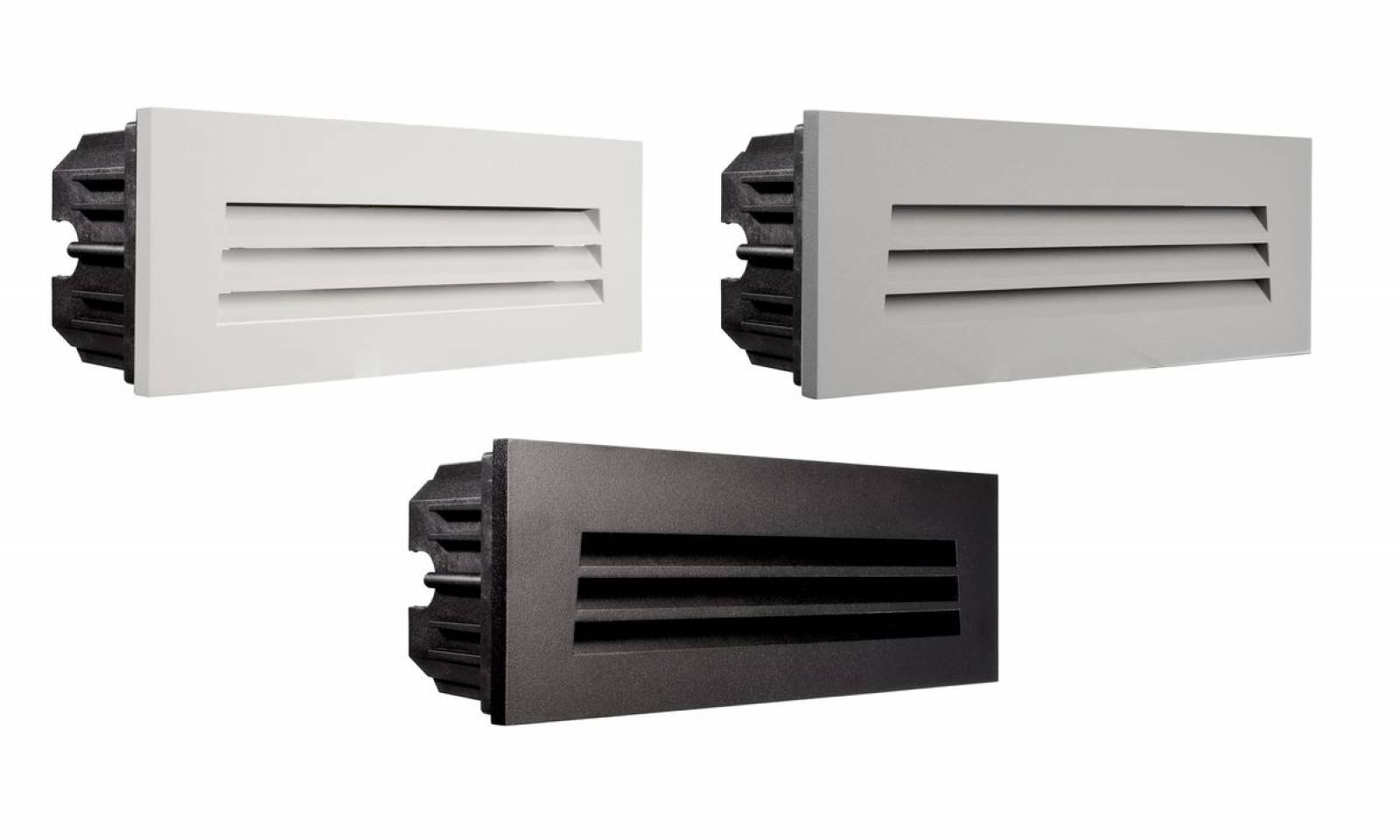 Abdeckung Gitter f�r Light Base III COB Outdoor Wandeinbauleuchte 250x90mm, wei�/schwarz/grau
