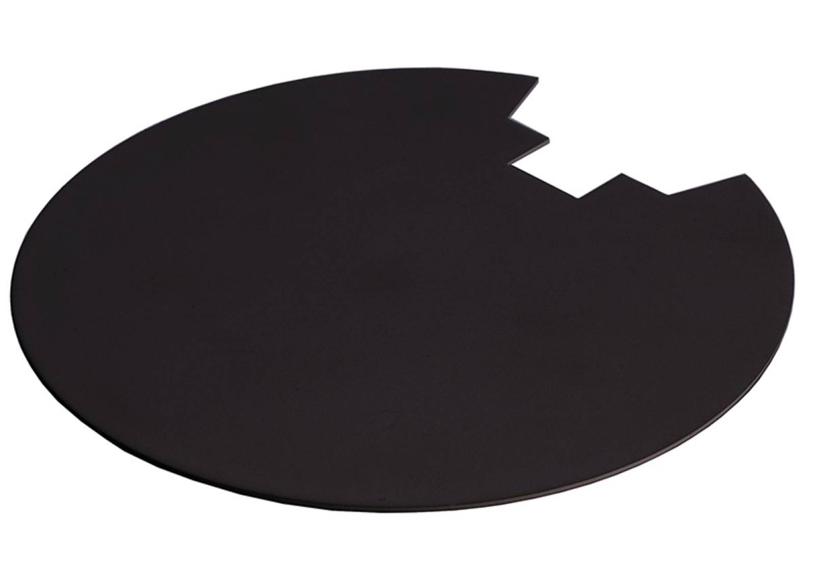 Abdeckung Hinten Schwarz f�r Serie Uni II Max Schwarz, HxD= 0,6x117mm