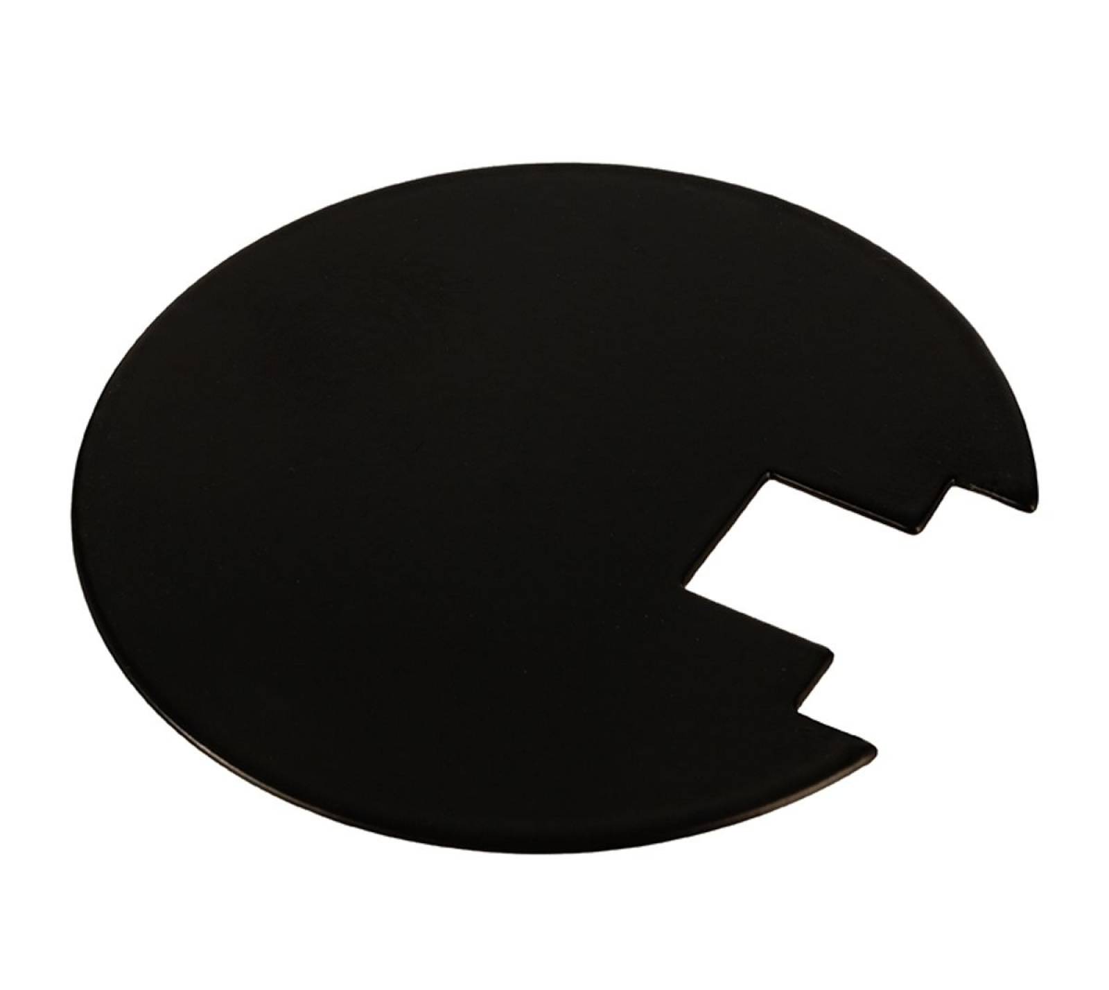 Abdeckung Hinten Schwarz f�r Serie Uni II Mini Schwarz, Durchmesser=70mm x H�he 0,8mm
