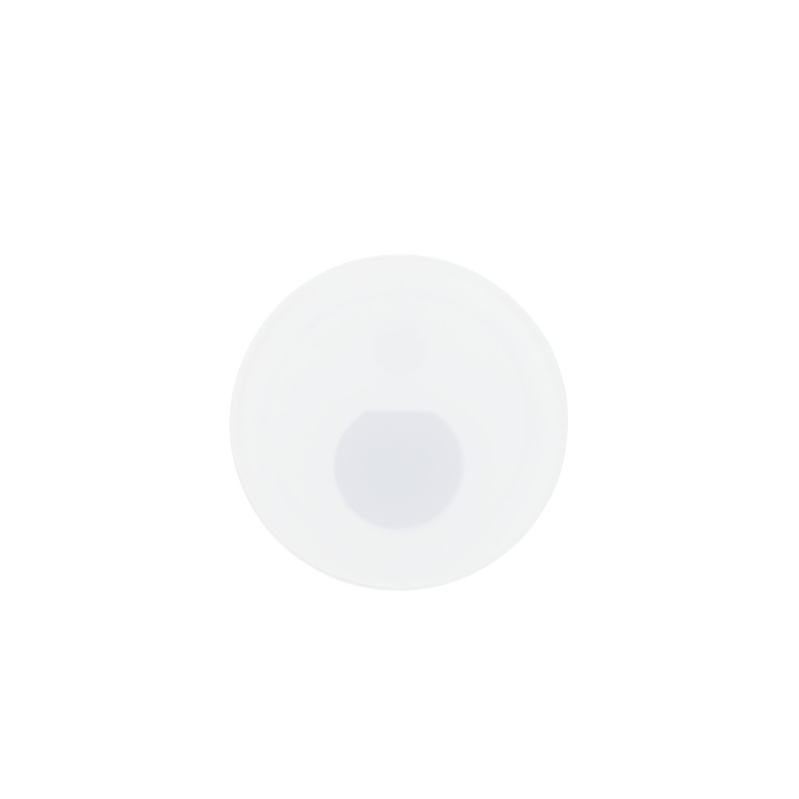 Abdeckung Round Glas f�r Alwaid Pro Wandeinbauleuchte, halbrund Lichtkegel, Wei� �: 78mm