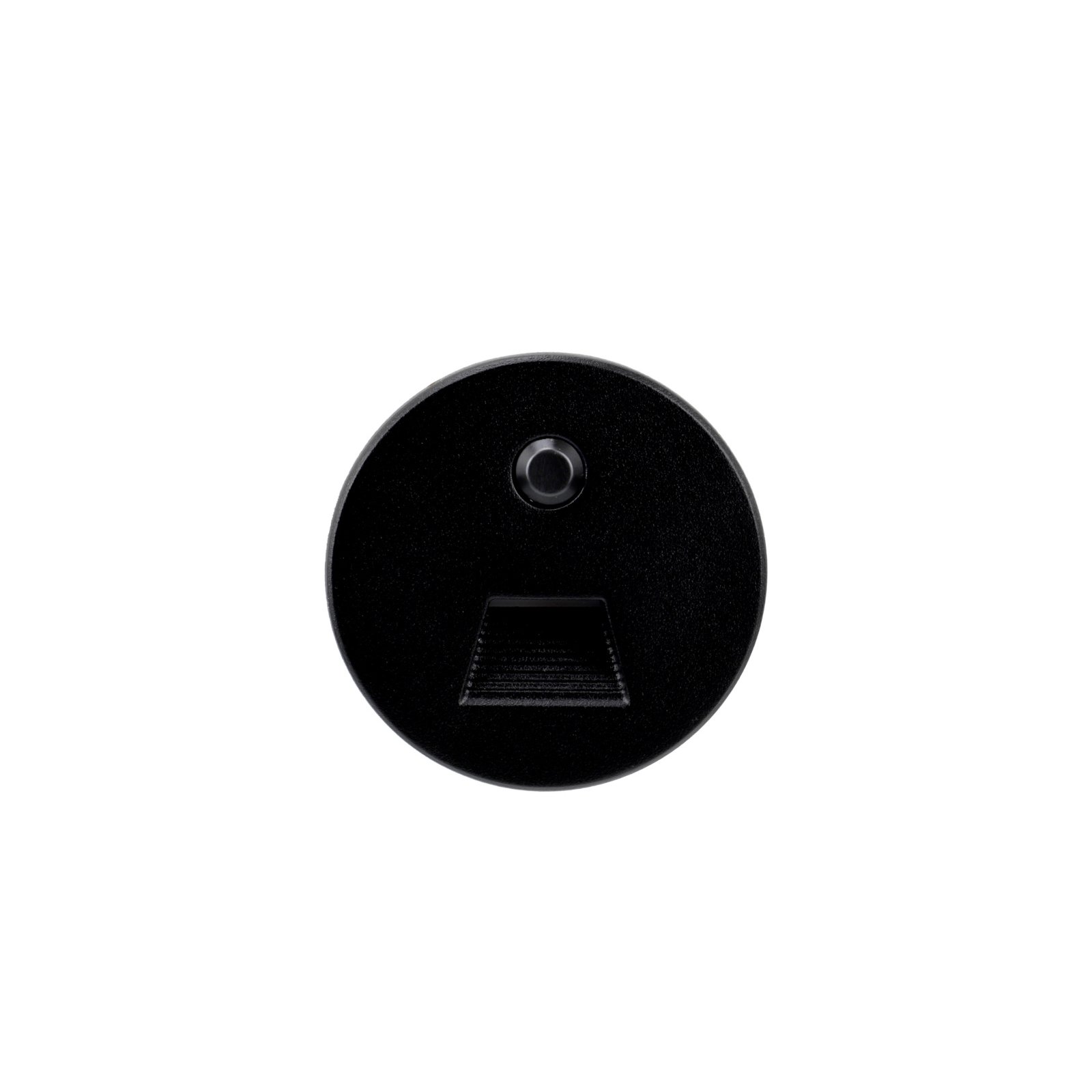 Abdeckung Round f�r Alwaid Pro Wandeinbauleuchte Motion, dreieckiger Lichtkegel, Schwarz �: 75mm