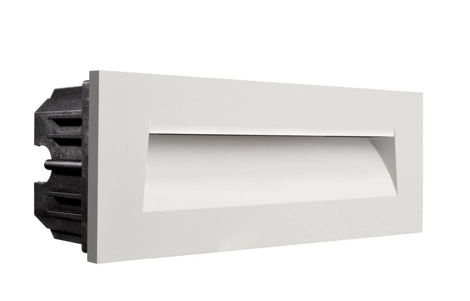 Abdeckung Rundung f�r Light Base III COB Outdoor Wandeinbauleuchte 250x90mm, wei�