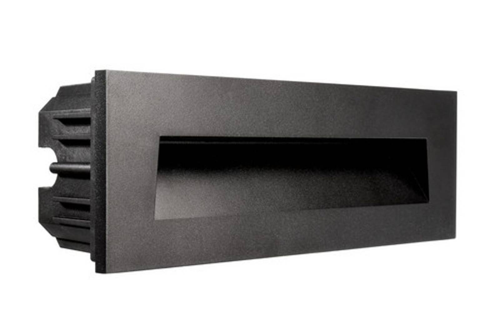 Abdeckung Schr�ge f�r Light Base III COB Outdoor Wandeinbauleuchte 250x90mm, schwarz