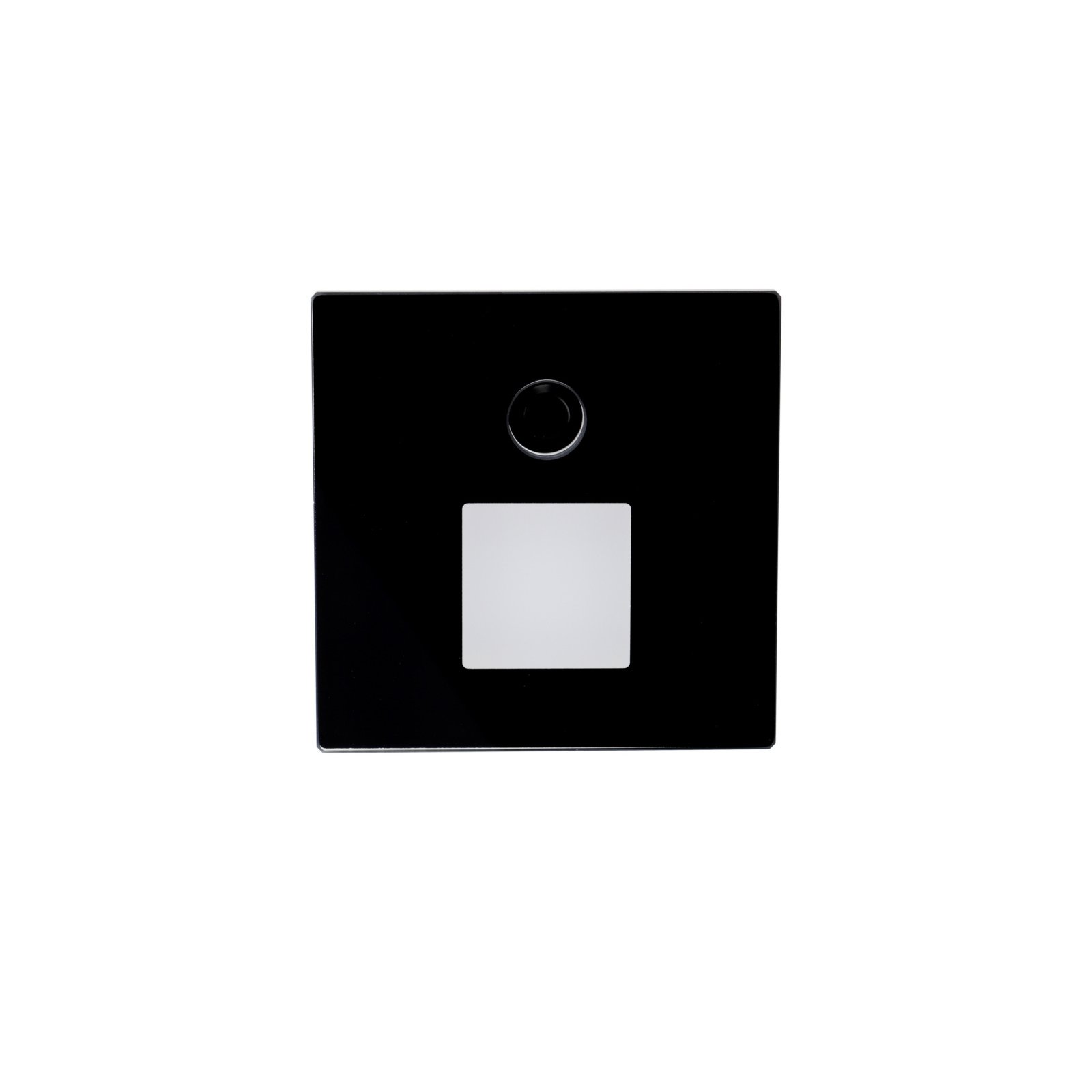 Abdeckung Square Glas f�r Alwaid Pro Wandeinbauleuchte Motion, viereckiger Lichtkegel, Schwarz, Glas