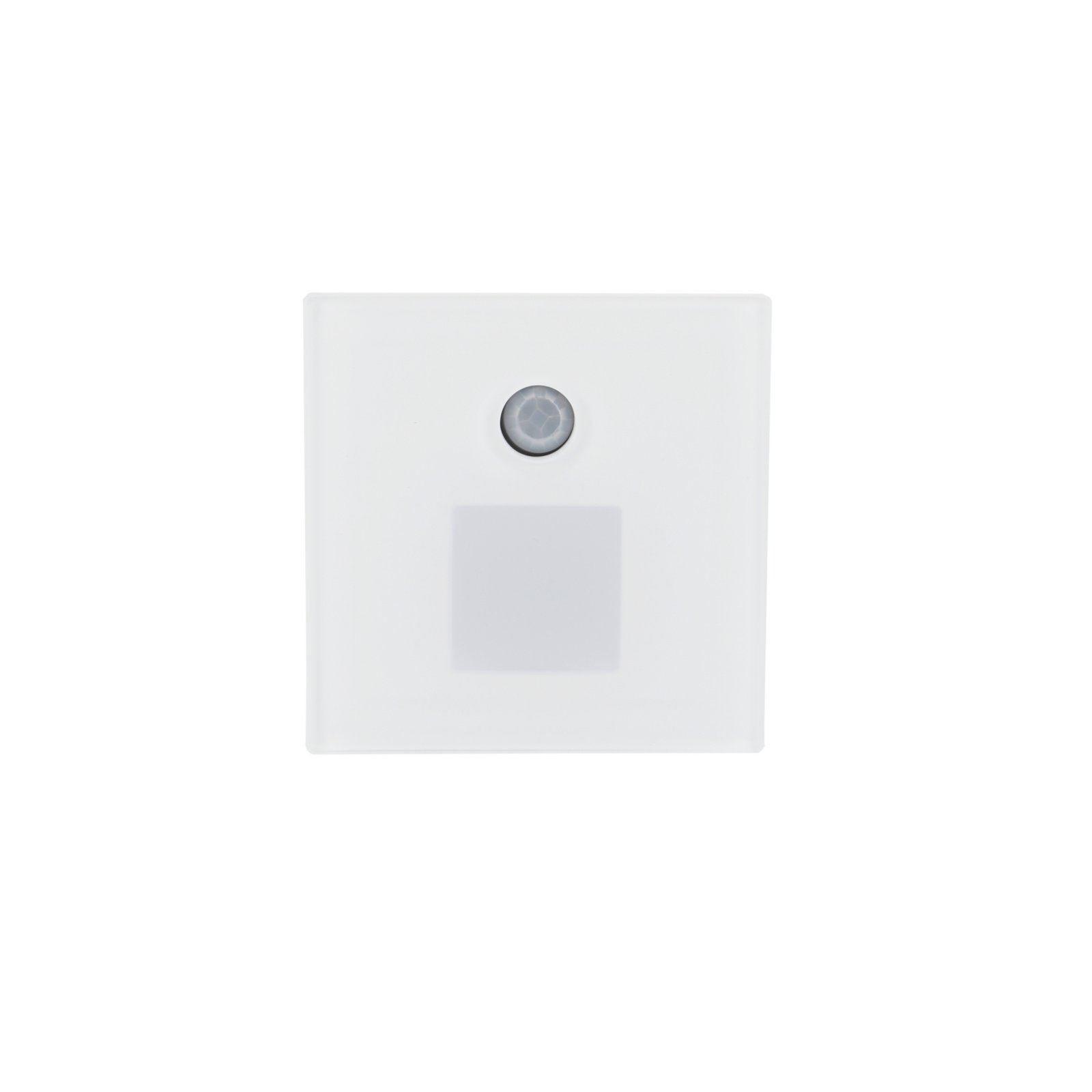 Abdeckung Square Glas f�r Alwaid Pro Wandeinbauleuchte Motion, viereckiger Lichtkegel, Wei�, Glas
