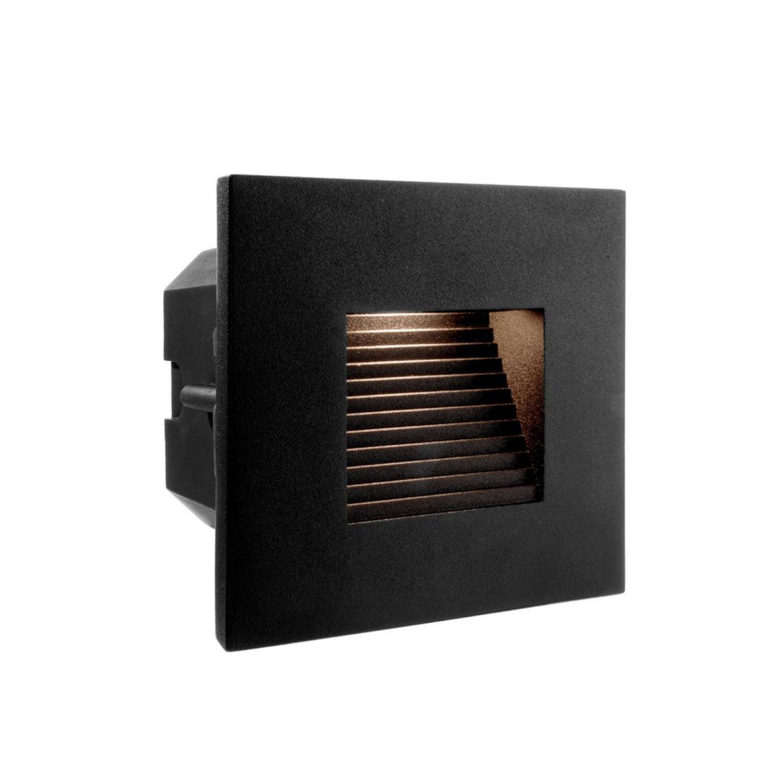 Abdeckung Stufe f�r Light Base II COB Outdoor Wandeinbauleuchte 100x100mm, schwarz