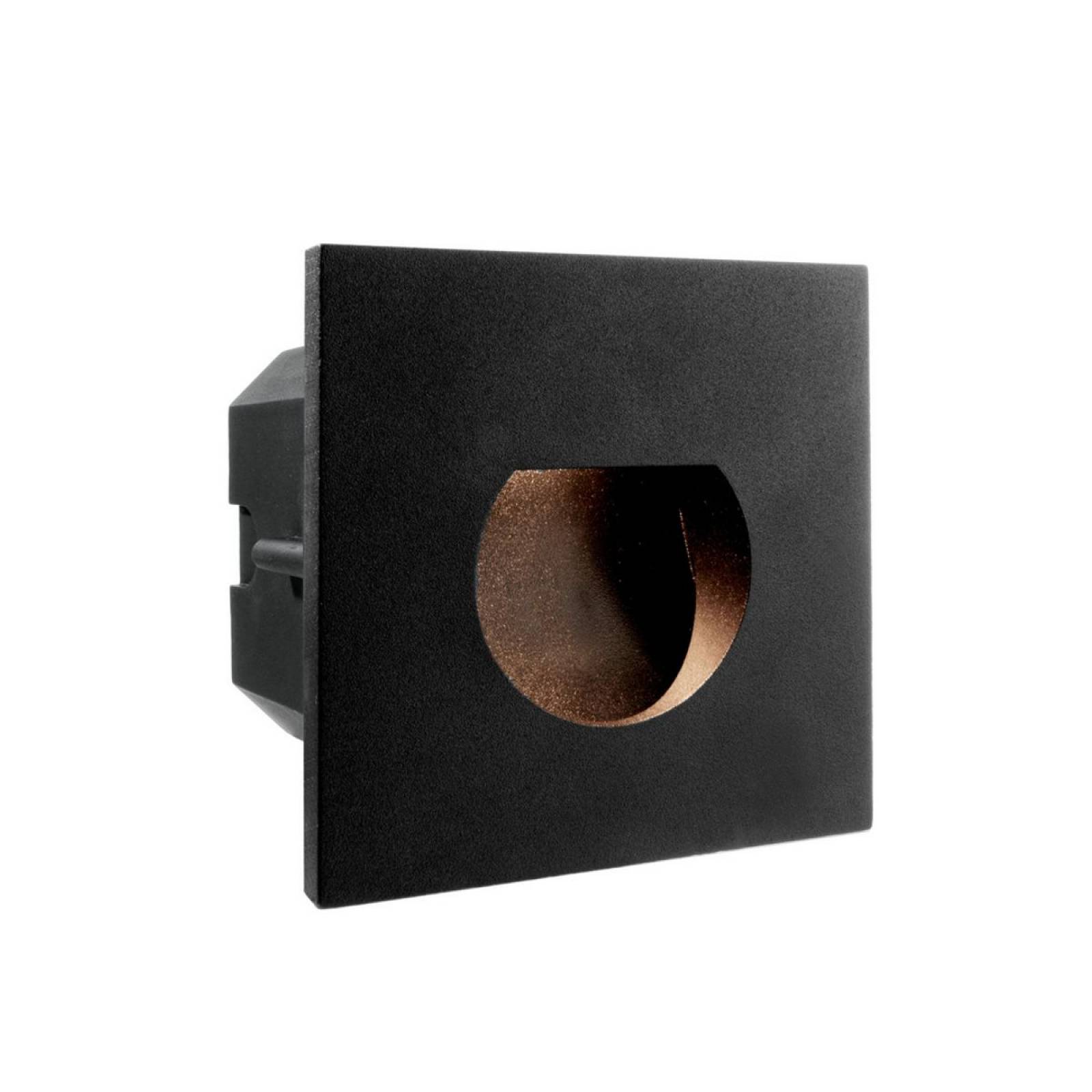 Abdeckung rund f�r Light Base II COB Outdoor Wandeinbauleuchte 100x100mm, schwarz