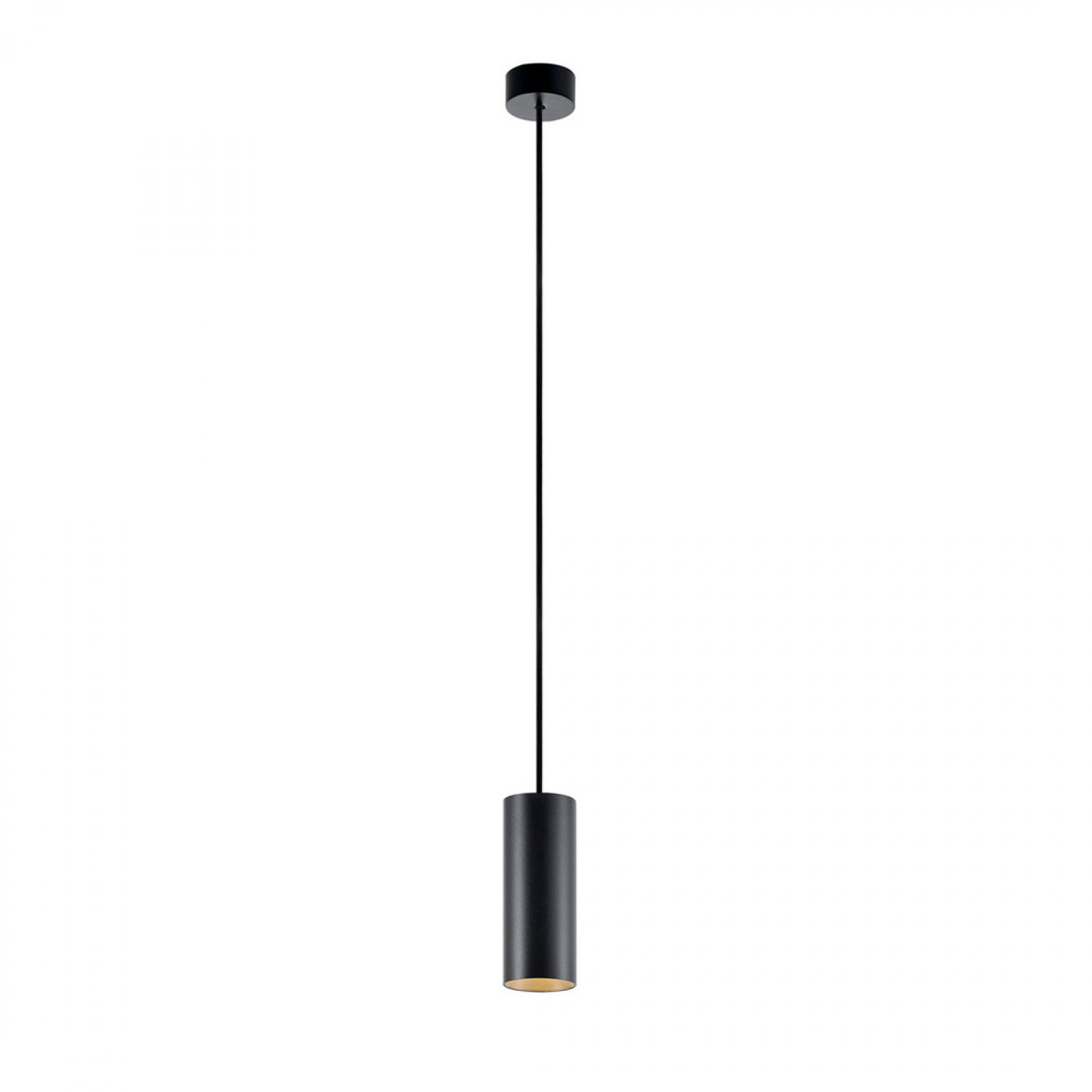 Alu Pendelleuchte CAN 150mm schwarz, 1x max. 7,5W LED GU10, 1,5m