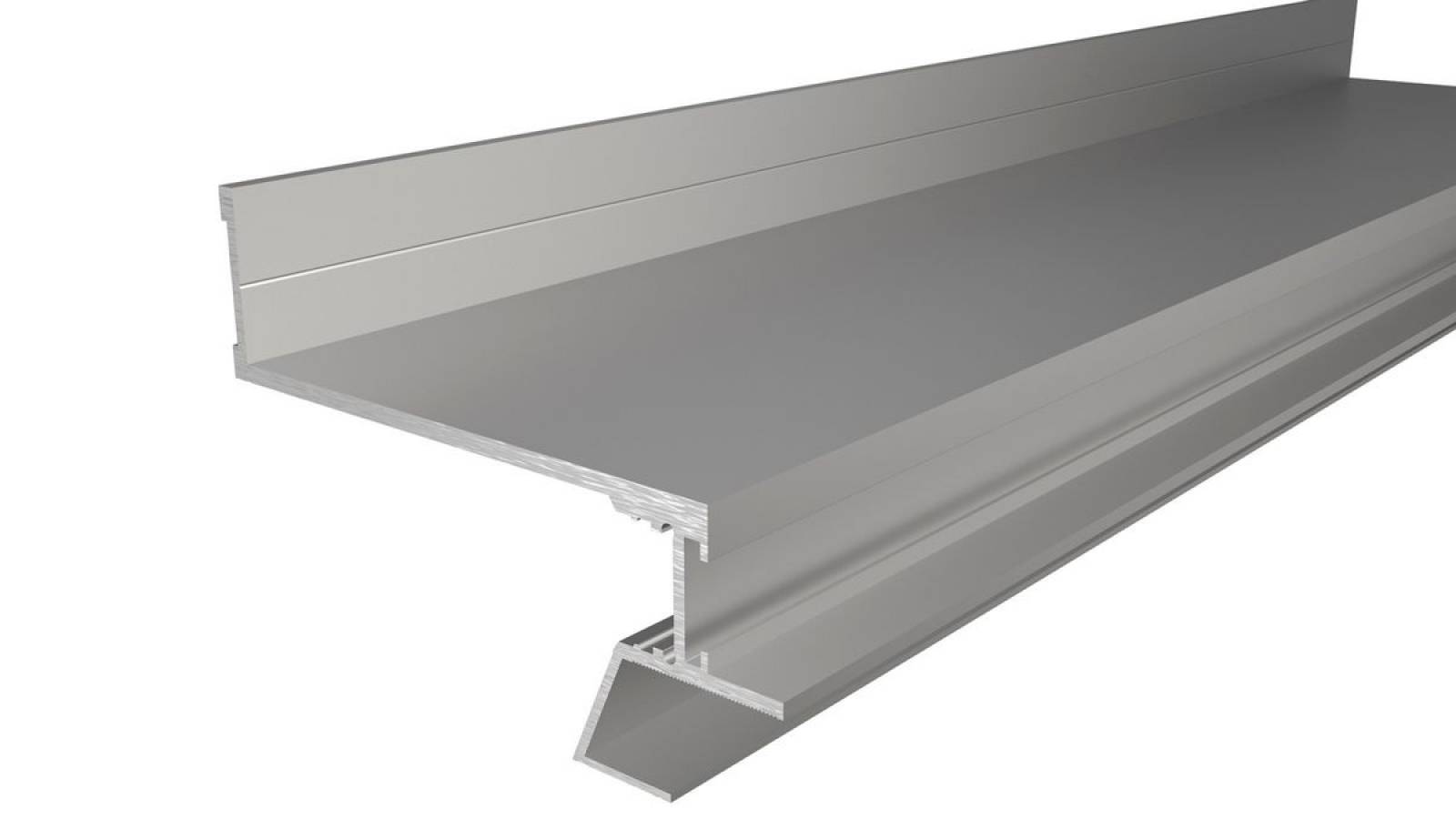 Alu Trockenbau-Profil, Decken-/Wandvoute EL-04-12 f�r indirekte Beleuchtung, silber natur, 3m