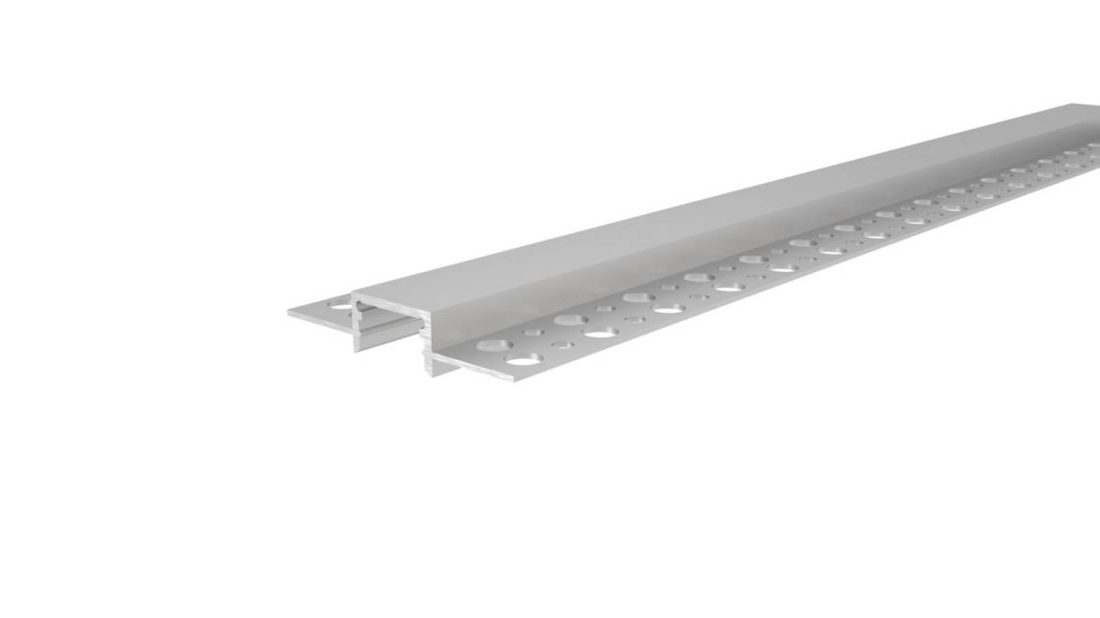 Alu Trockenbau-Profil EU-10-12, lineare Deckenbeleuchtung bis 12mm Stripebreite, silber, 3m