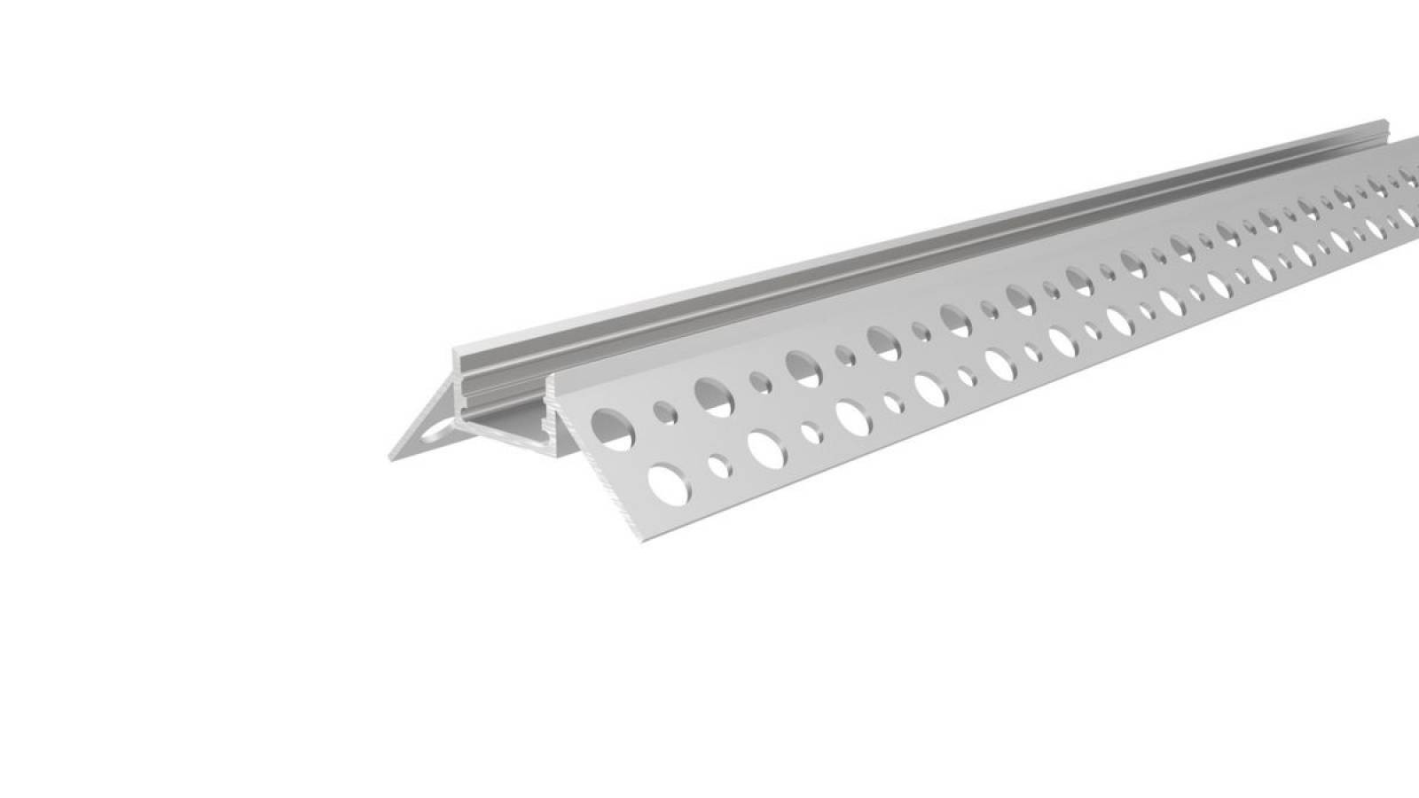 Alu Trockenbau-Profil EV-12-12, indirekte Eck-/Randbeleuchtung, max. 12mm Stripe, silber, 3m
