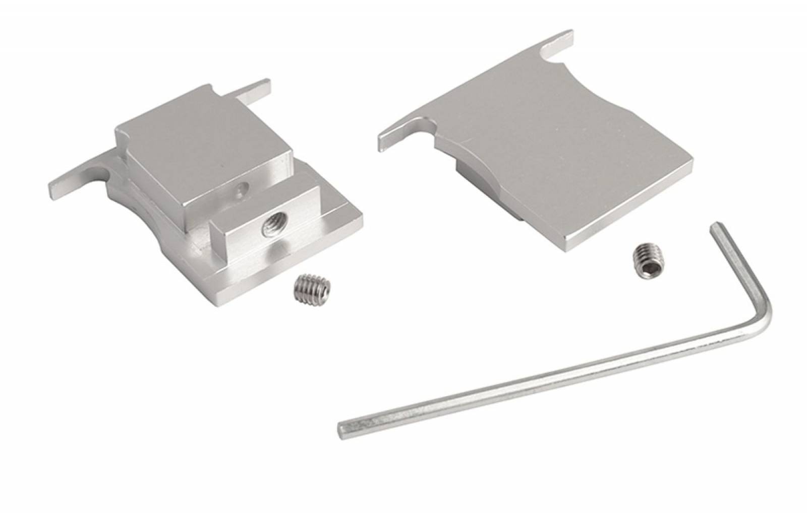Aluminium Endkappe P-ET-04-12 Set 2 Stk, Silber, LxBxH 27x18x23,6 mm