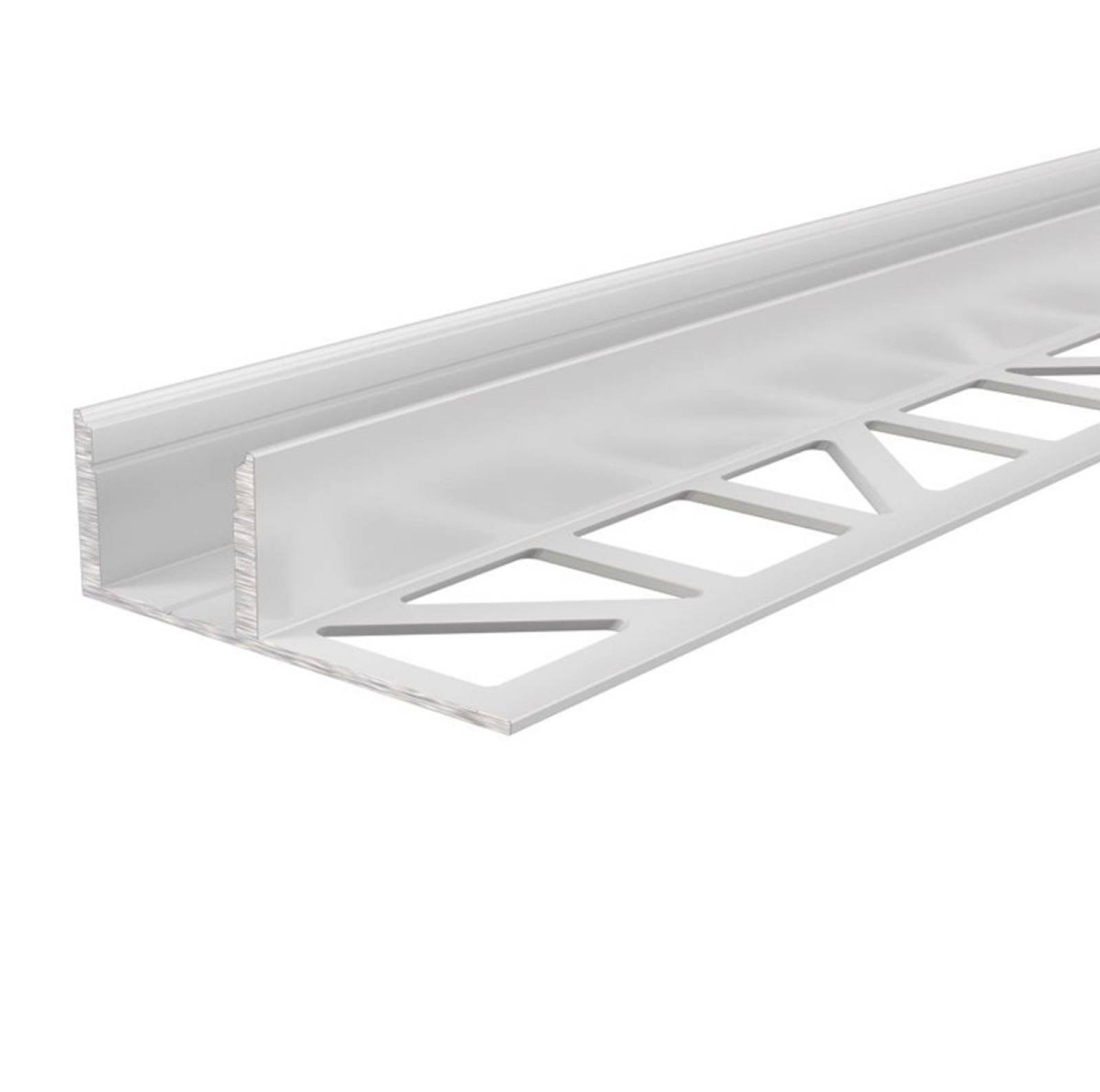 Aluminium Fliesen-Profil EL-03-12 Wei�, lackiert, LxBxH 2500x14x40 mm