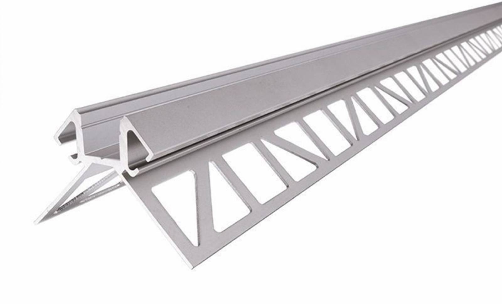 Aluminium Fliesen-Profil Ecke au�en EV-02-08 Silber-matt, eloxiert, LxBxH 3000x42x42 mm