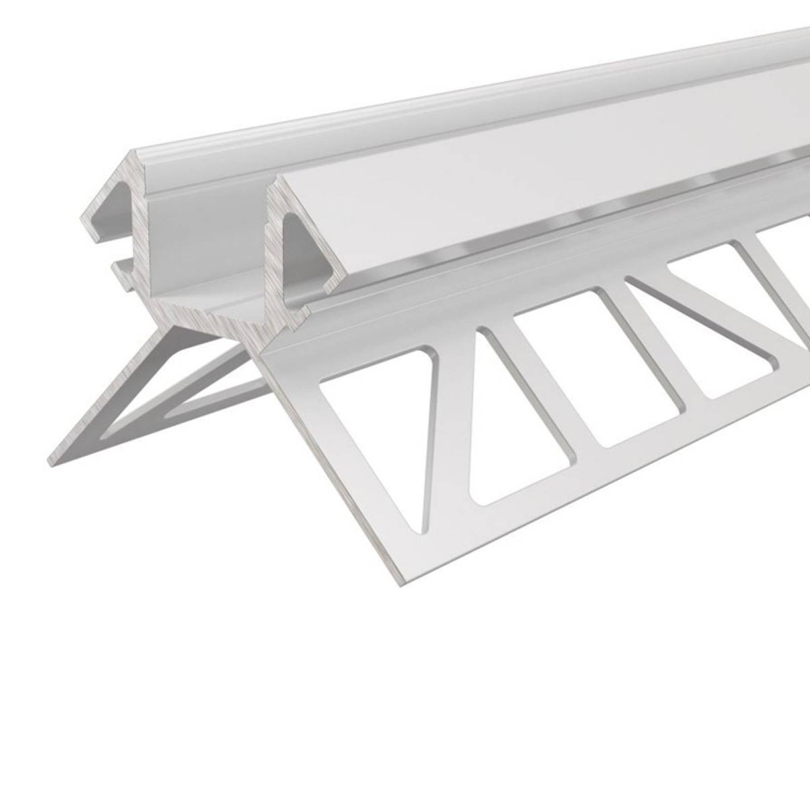 Aluminium Fliesen-Profil Ecke au�en EV-02-12 Wei�, lackiert, LxBxH 2500x45x45 mm