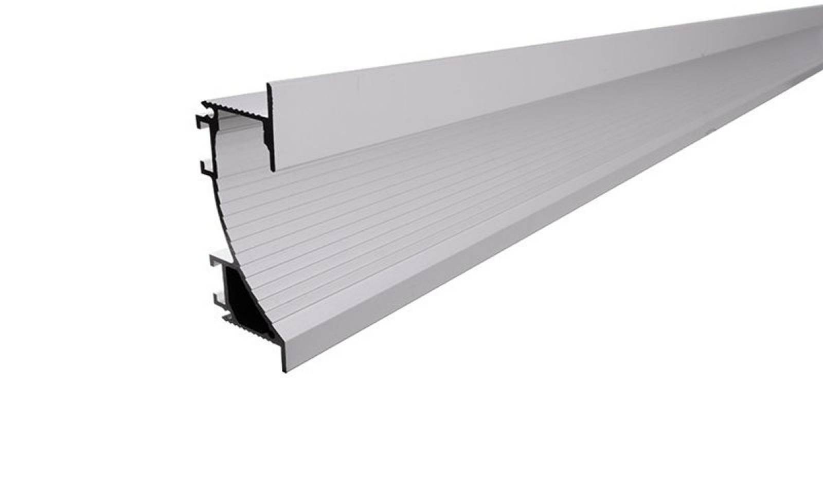 Aluminium Trockenbau-Profil, Wandvoute EL-02-12 Silber-matt, eloxiert, LxBxH 3000x25,5x75 mm