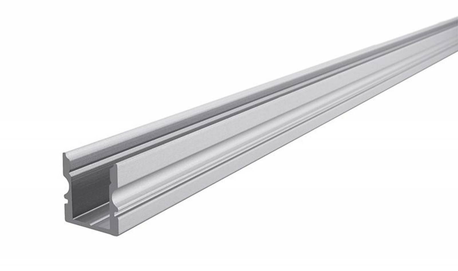 Aluminium U-Profil hoch AU-02-08 Silber-matt, eloxiert, LxBxH 3000x14x15 mm