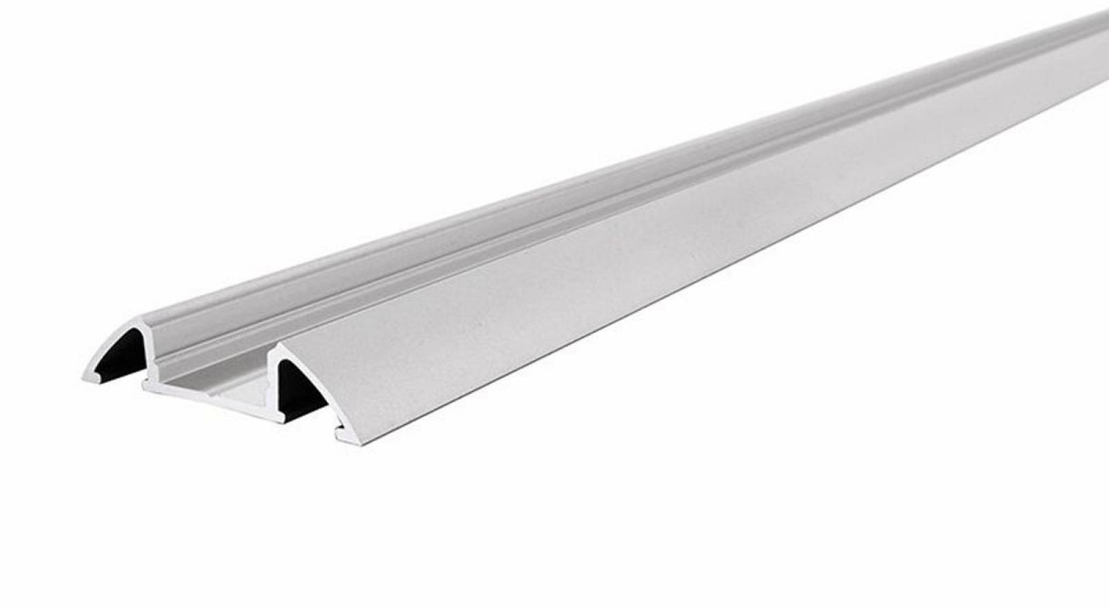 Aluminium Unterbau-Profil flach AM-01-10 Silber-matt, eloxiert, LxBxH 3000x32x7 mm