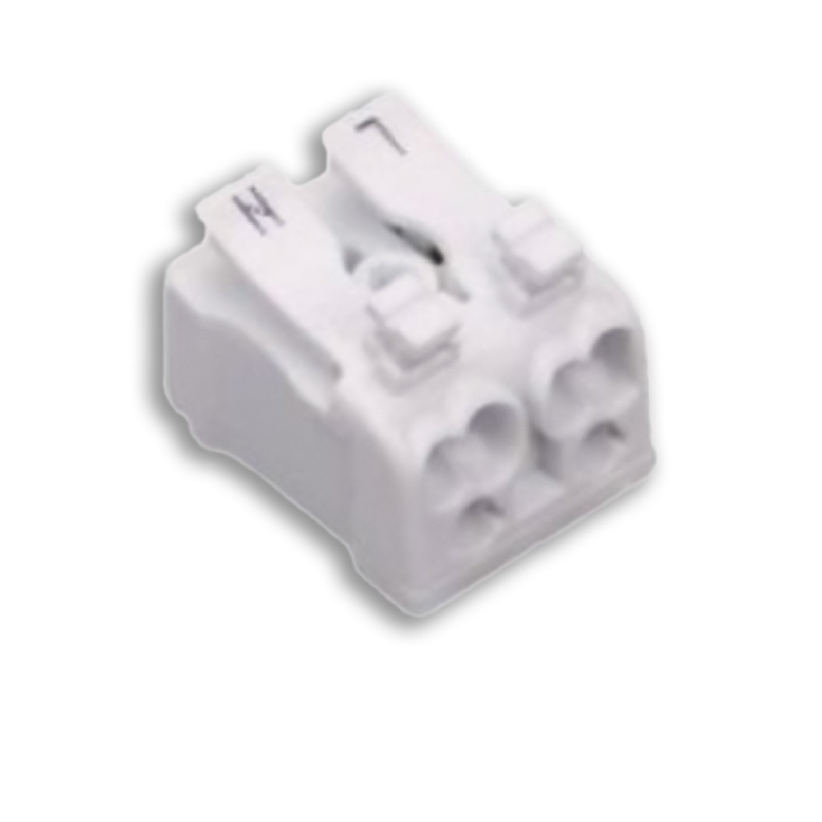 Anschlussklemme 2x2-polig, 0,5-2,5mm�, max. 450V/16A