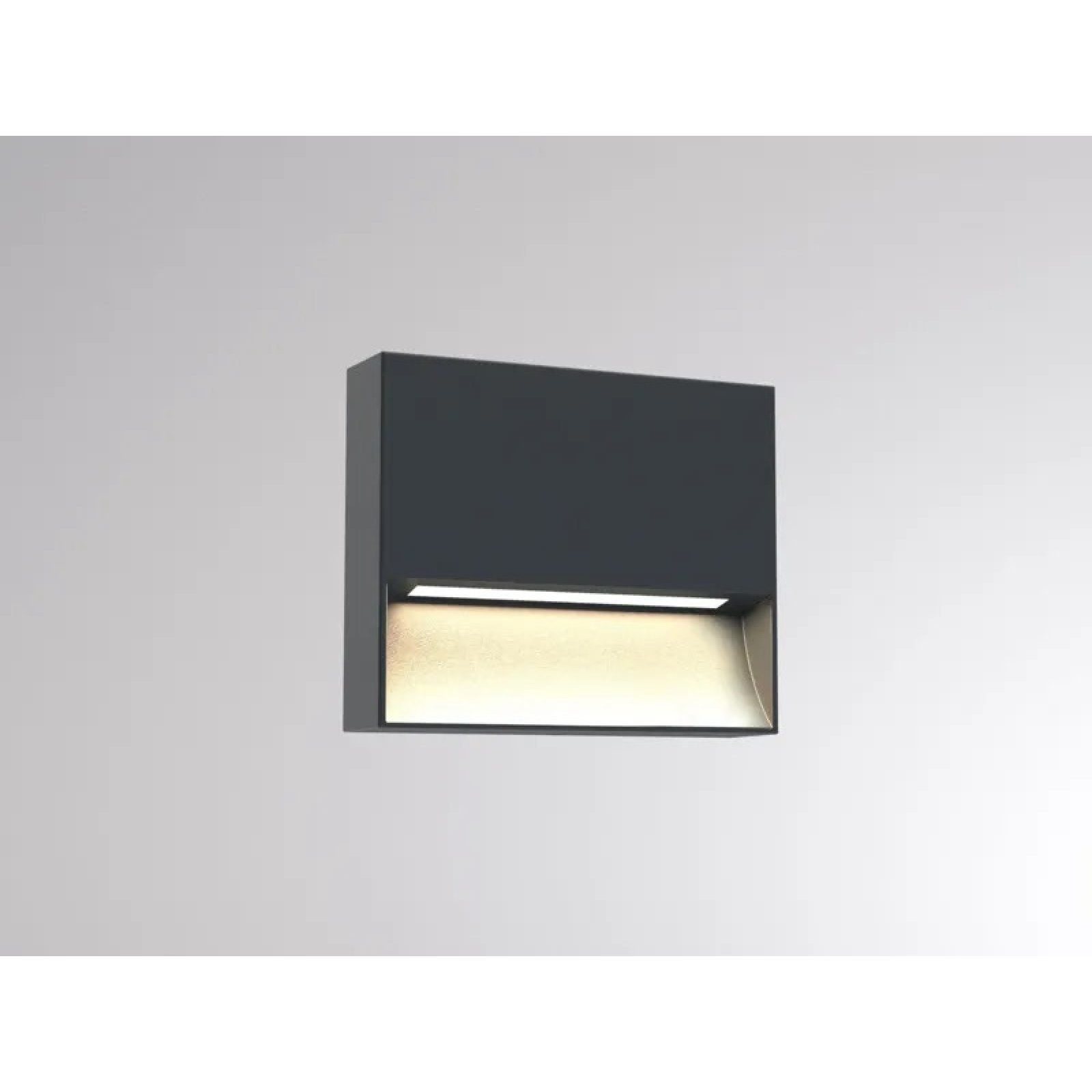 Au�enwandleuchte CADO MINI W anthrazit, asymmetrisch