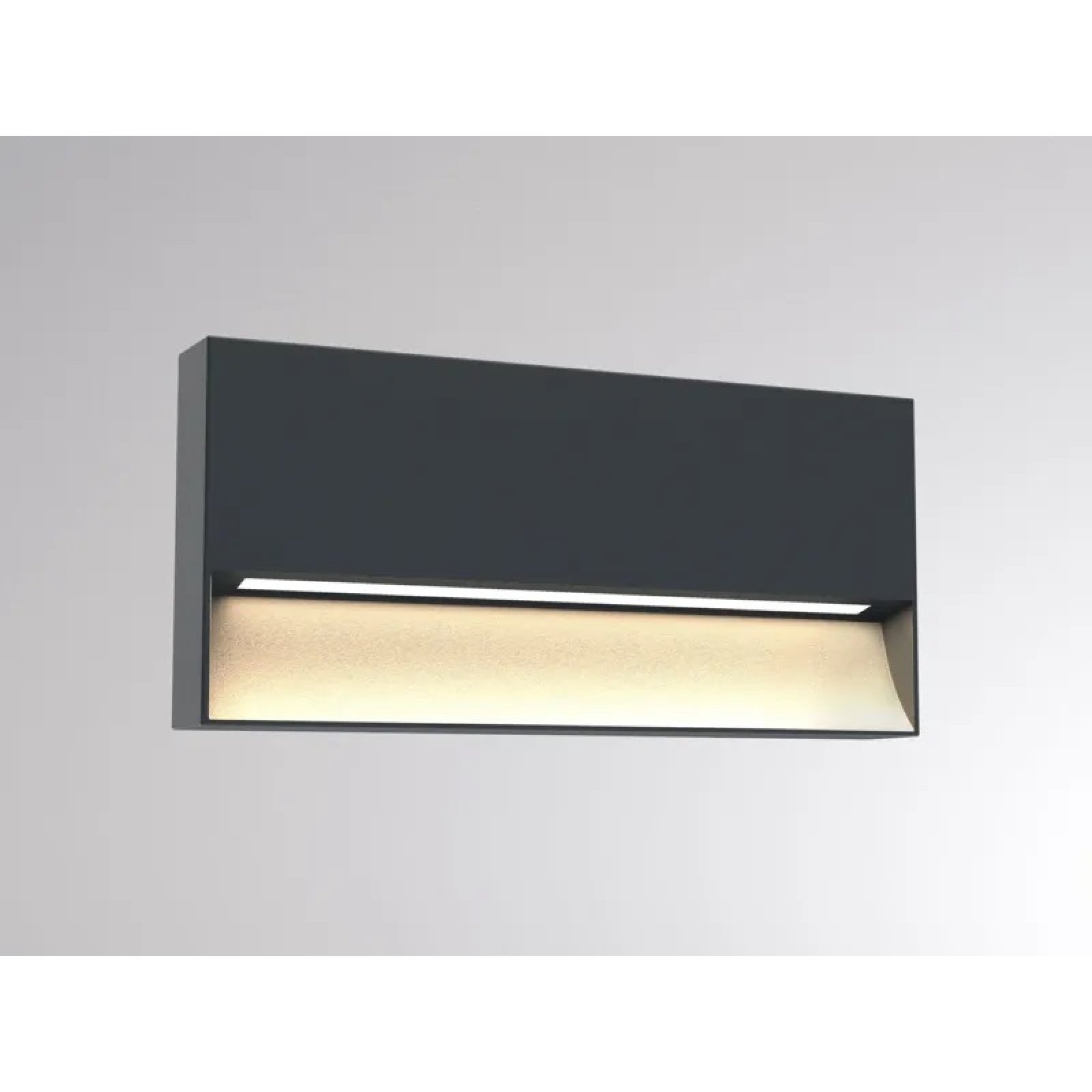 Au�enwandleuchte CADO W 8,5W anthrazit, direkt asymmetrisch