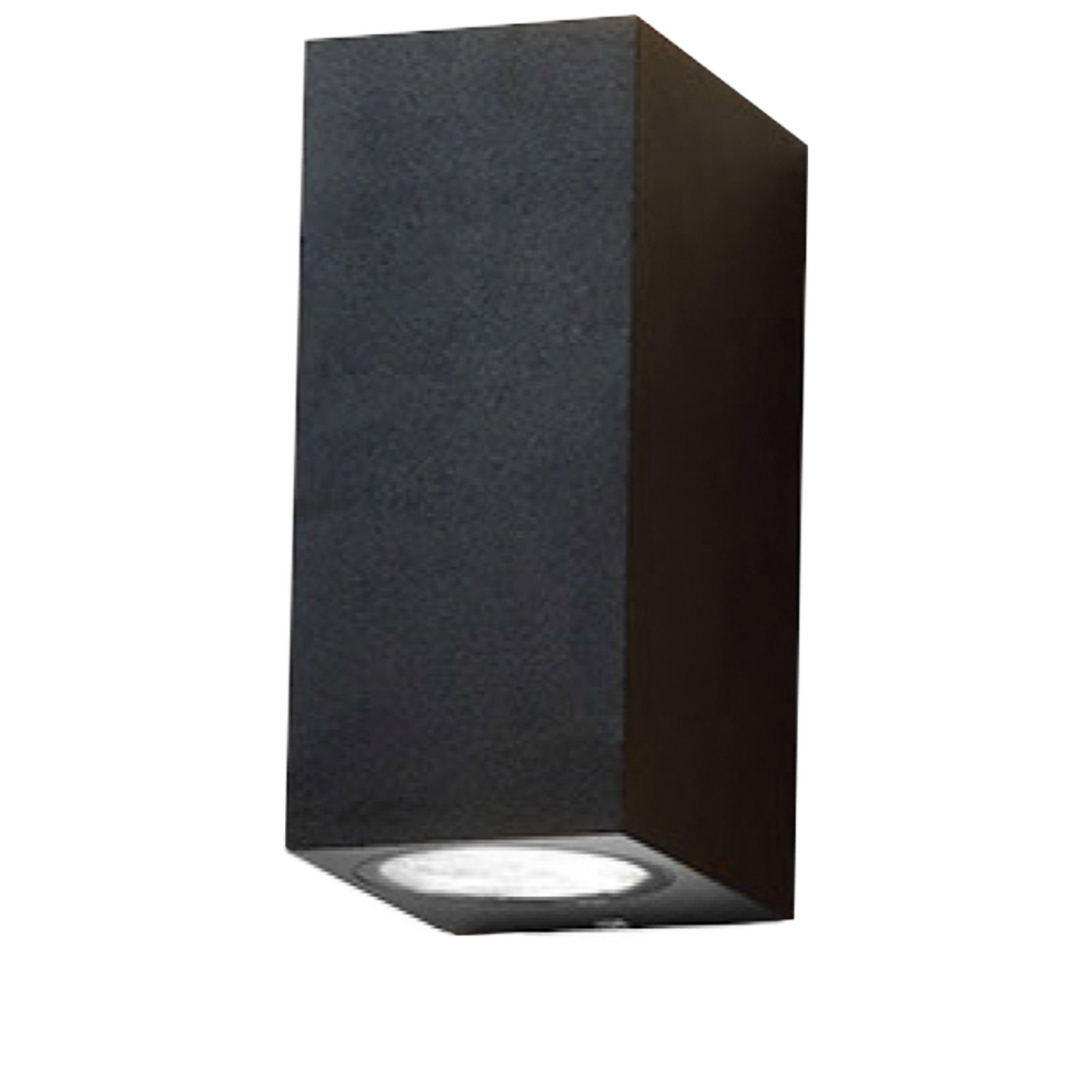Au�enwandleuchte Up&Down mit Fassung 2x GU10, IP54, schwarz, Leuchtmittel austauschbar (exkl.)