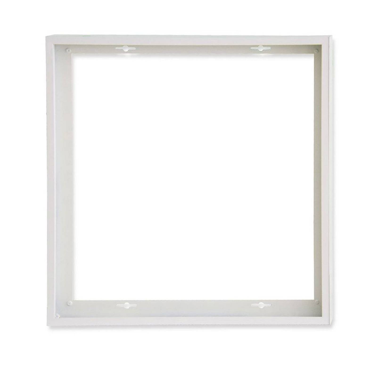 Aufbaurahmen wei� RAL 9016, H�he 5cm, f�r LED Panels 600x600, steckbare Schnellmontage
