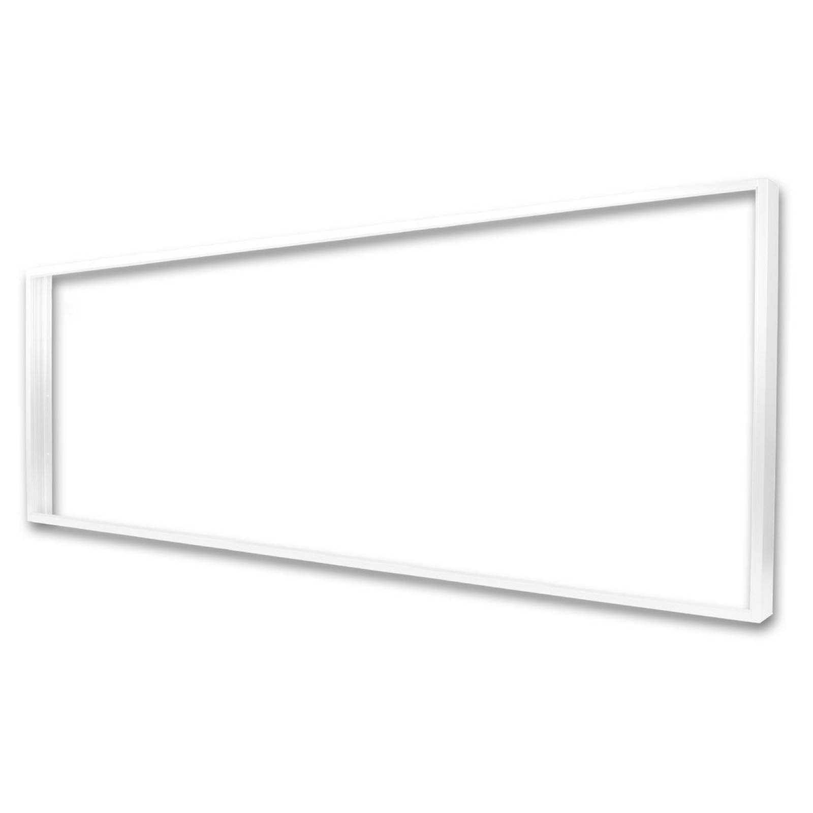 Aufbaurahmen wei� RAL 9016, H�he 7cm, f�r LED Panels 308x1245, steckbare Schnellmontage