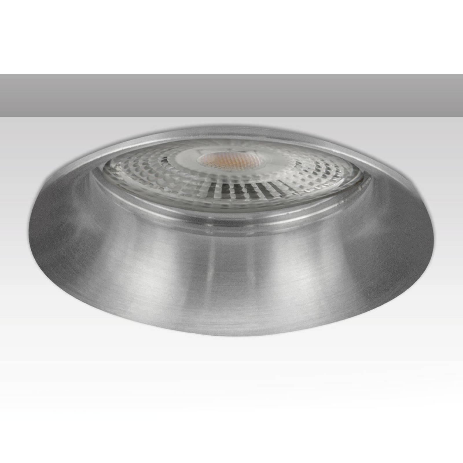 B-Ware ISOLED Einbaurahmen Slim rund f�r GU10/MR16, Alu geb�rstet